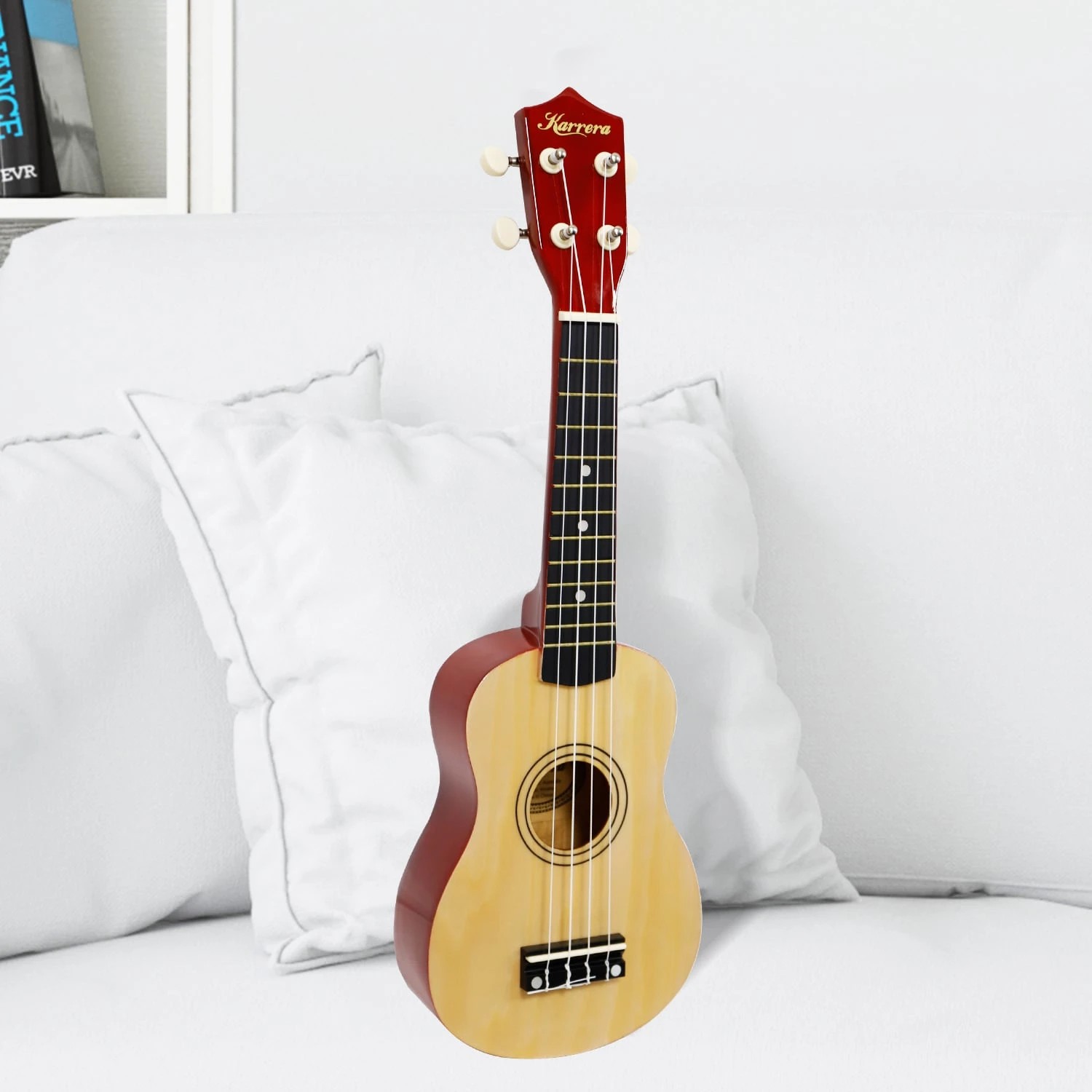 6 Karrera 21in Ukulele - Natural, 6 of 7