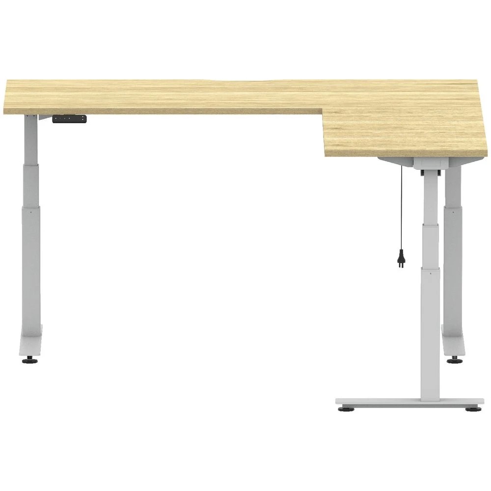 4 Stilford S2 Electric 1800mm Corner Workstation White/Oak Desks, Tables and Workstations, 4 of 6