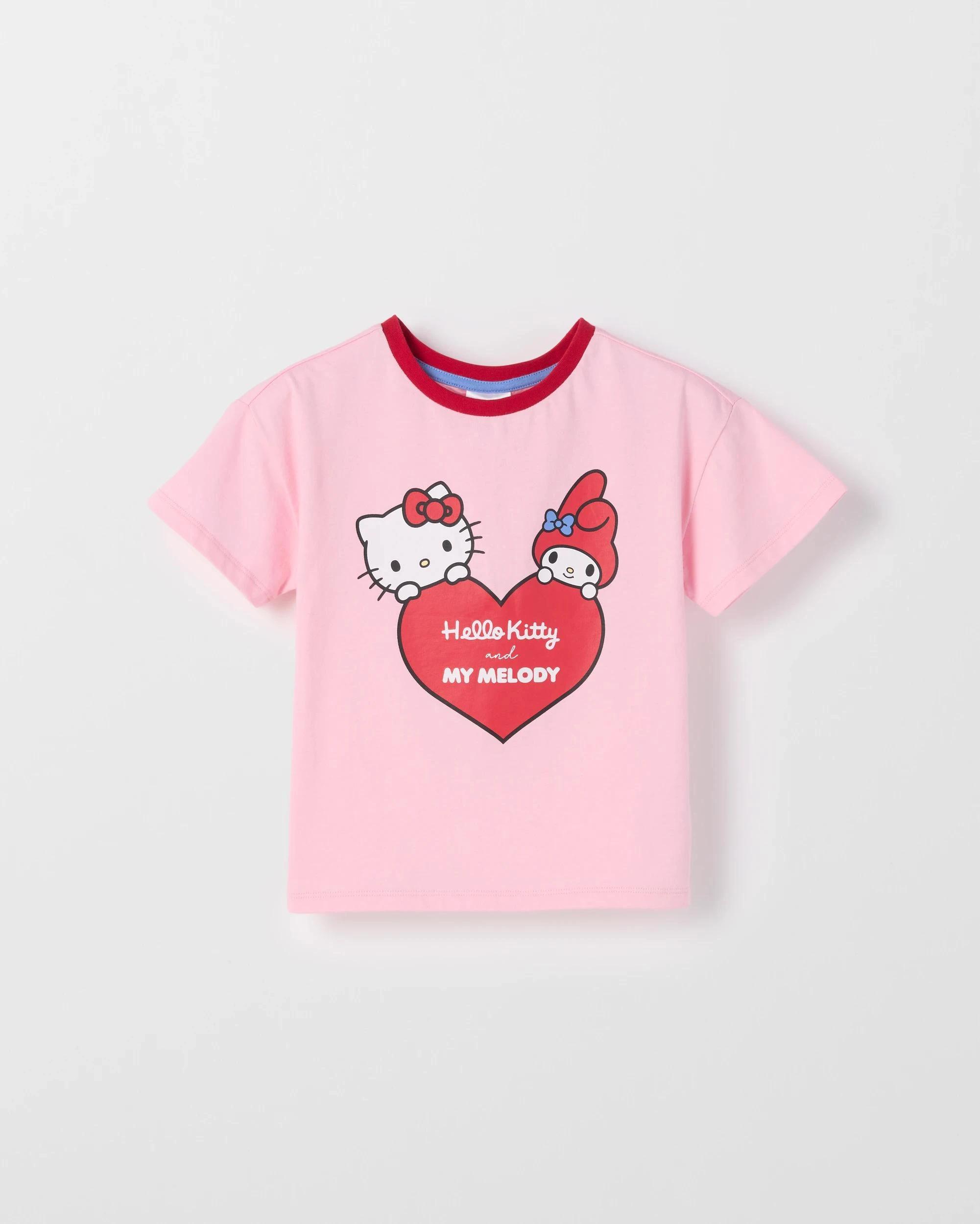 4 Hello Kitty Australian Cotton Print T-Shirt PINK, 4 of 5