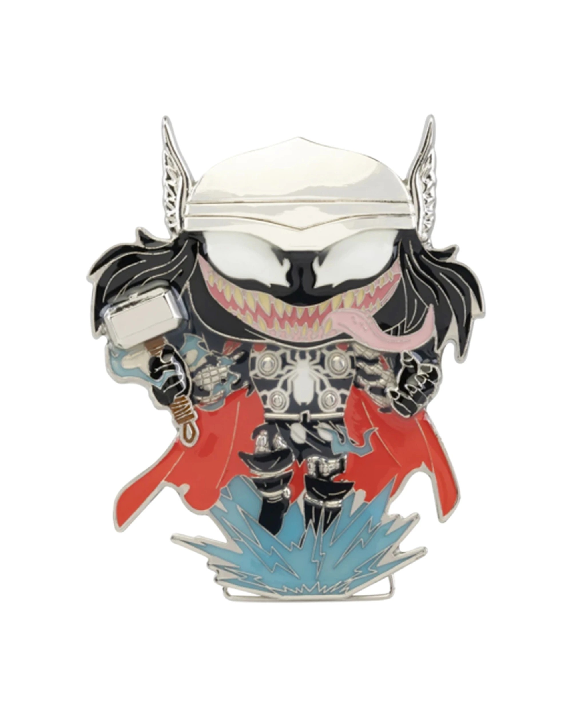 1 Pop Venomized Thor Enamel Pin Size 10cm 1 X Collectible Glossy Metal Finish - Multi, 1 of 3