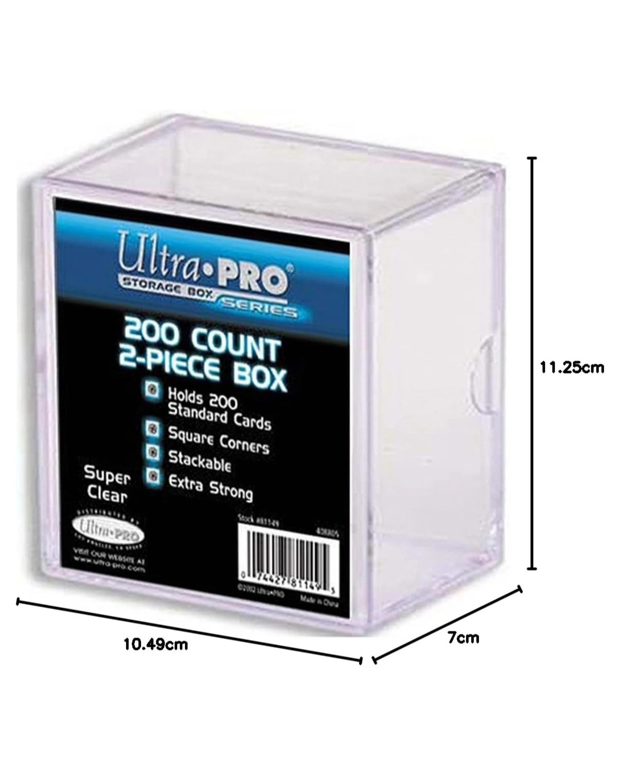 2 Ultra Pro 2-Piece 200 Count Clear Card Storage Box, 2 of 3