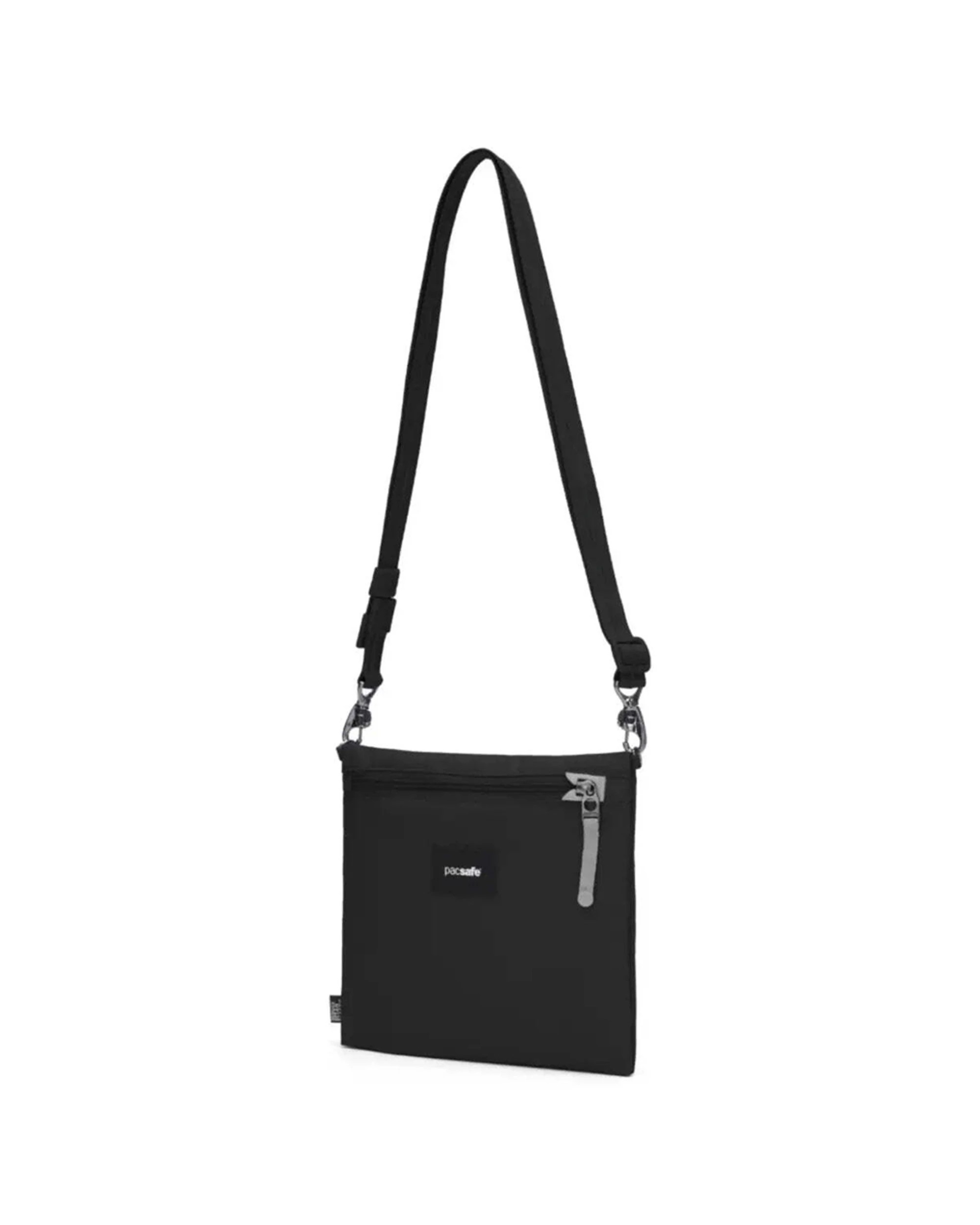 4 Pacsafe Go Anti-Theft Crossbody Pouch Convertible Strap Recycled Polyester Jet - Black, 4 of 8