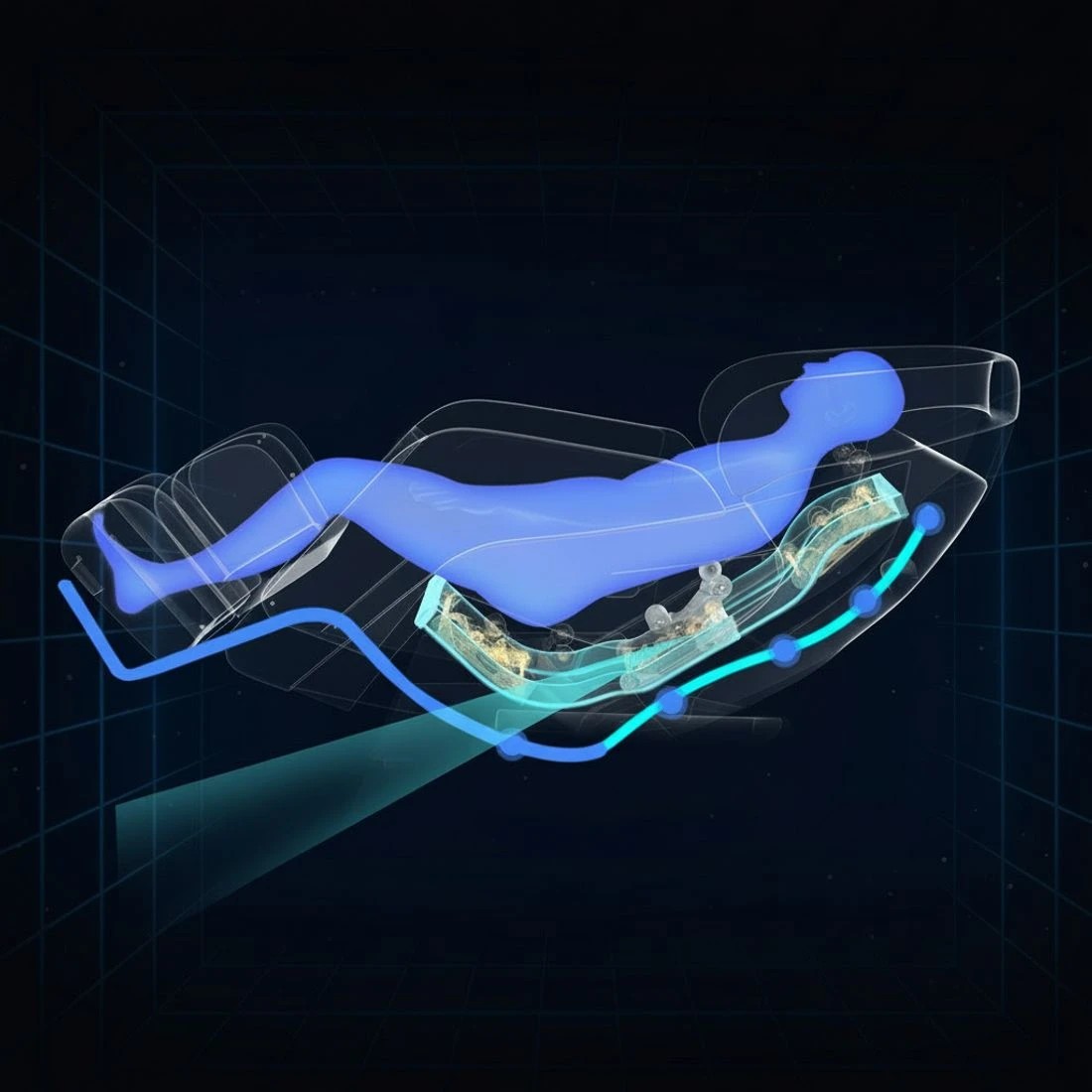 5 Livemor Massage Chair Electric Recliner Home Massager 3D ROLI - Grey, 5 of 9