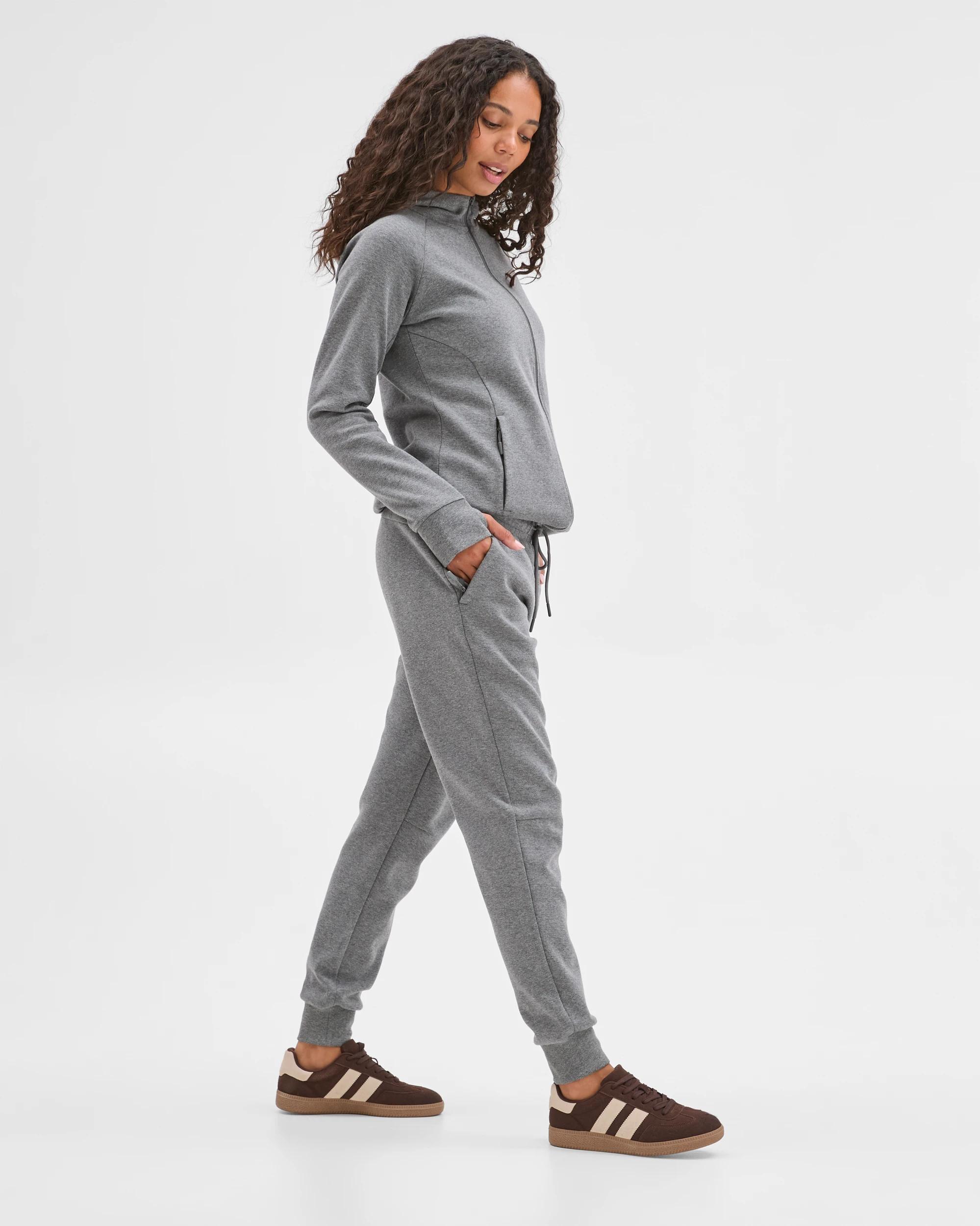 4 Target Active Active Australian Cotton Blend Athleisure Trackpants CHARCOAL MARLE, 4 of 6