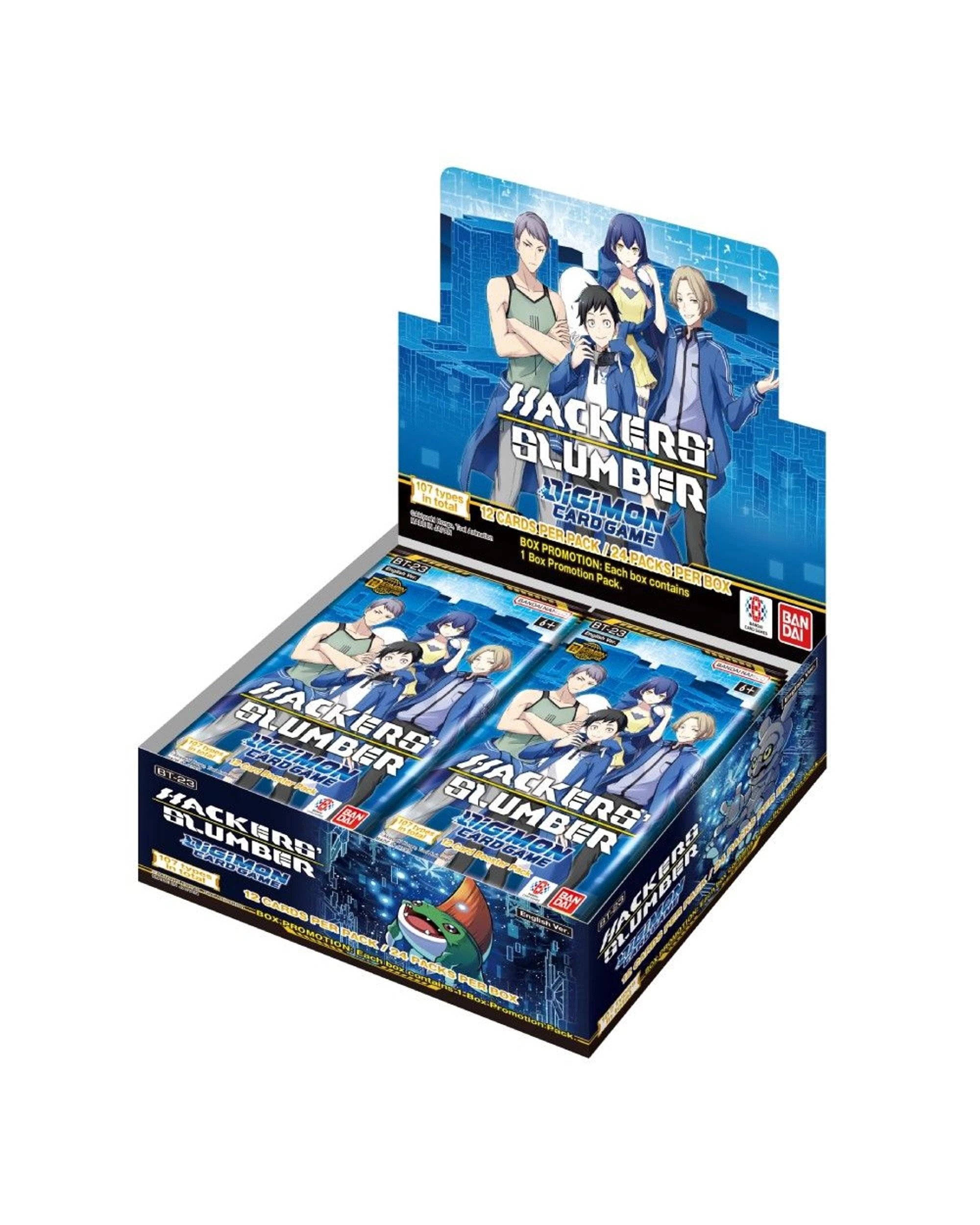 1 Digimon Card Game: Hacker's Slumber Booster Box - BT-23, 1 of 2