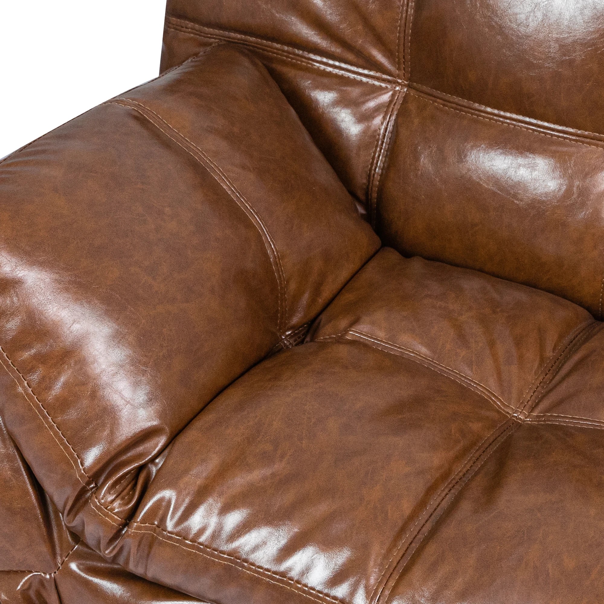 4 Levede 3 Seater Leather Sofa Bed, 4 of 4