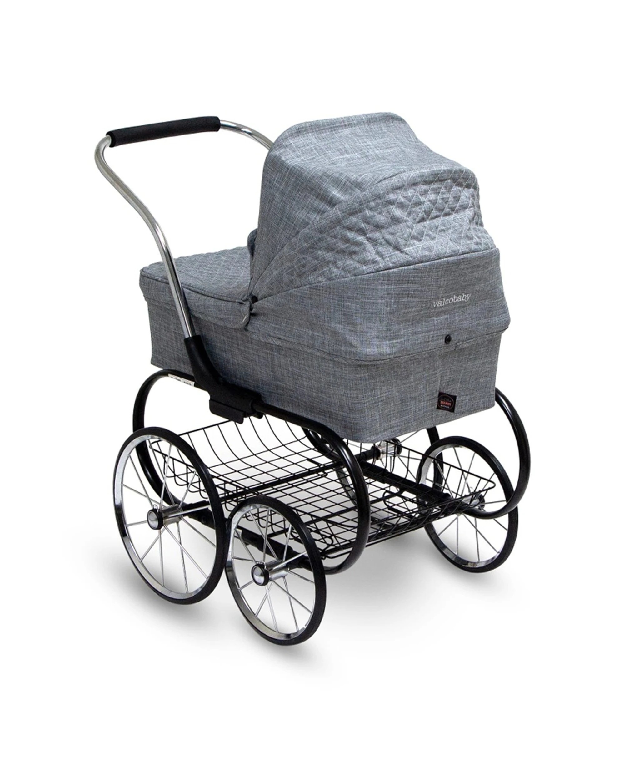 6 Just Like Mum Royale Doll Stroller Durable Nostalgic Design Large Size Easy - Grey, 6 of 7