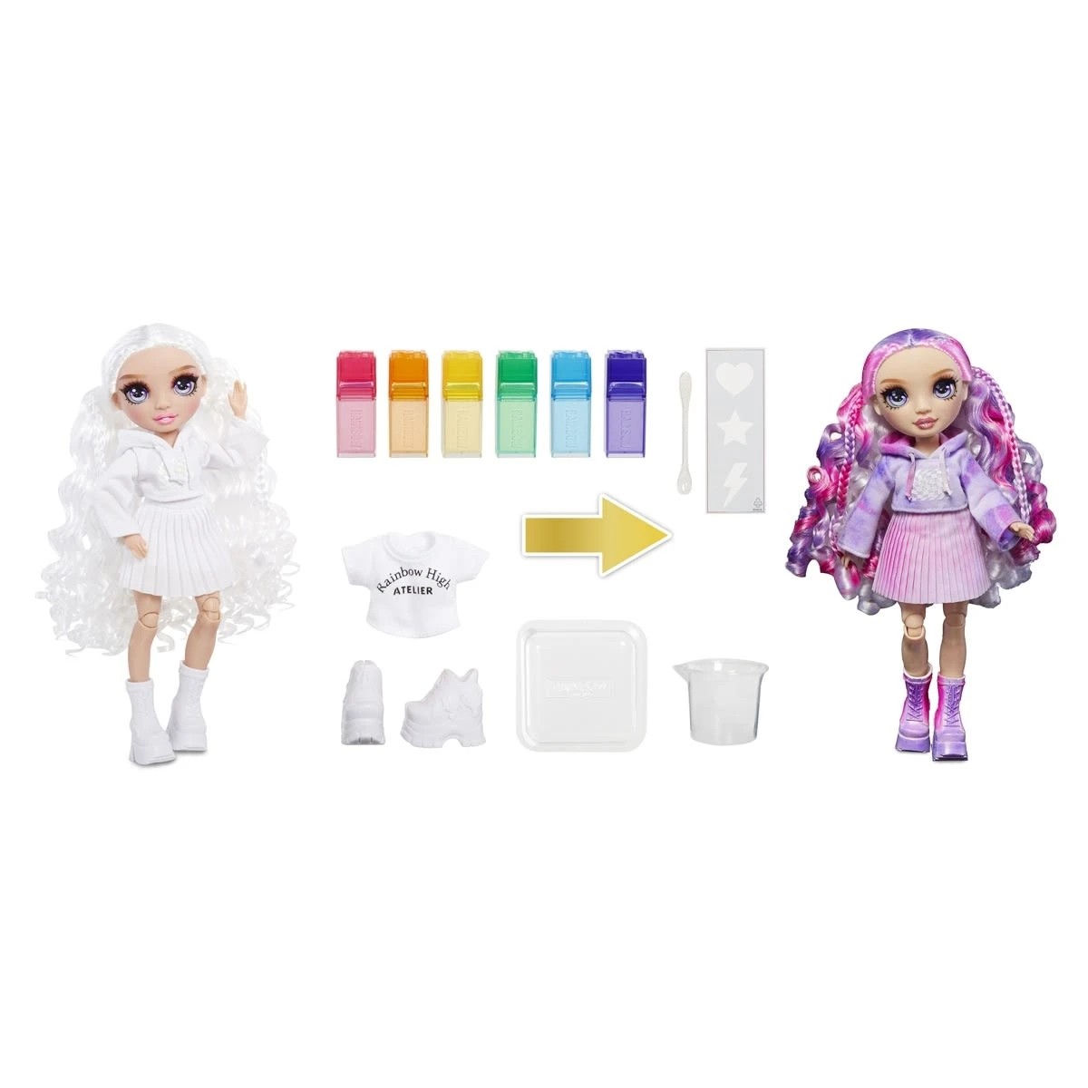 2 Rainbow High Watercolor & Create Theme Doll - Purple Eyes, 2 of 3