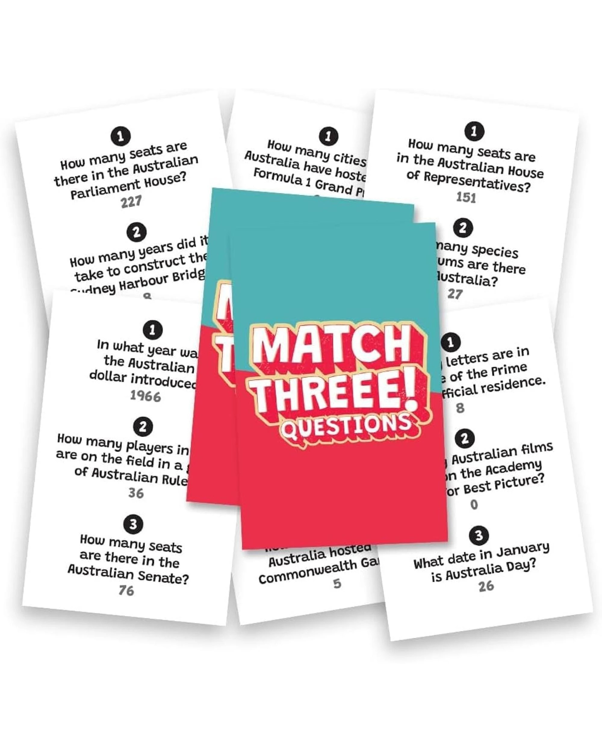 6 Match Three Card Game, 6 of 7