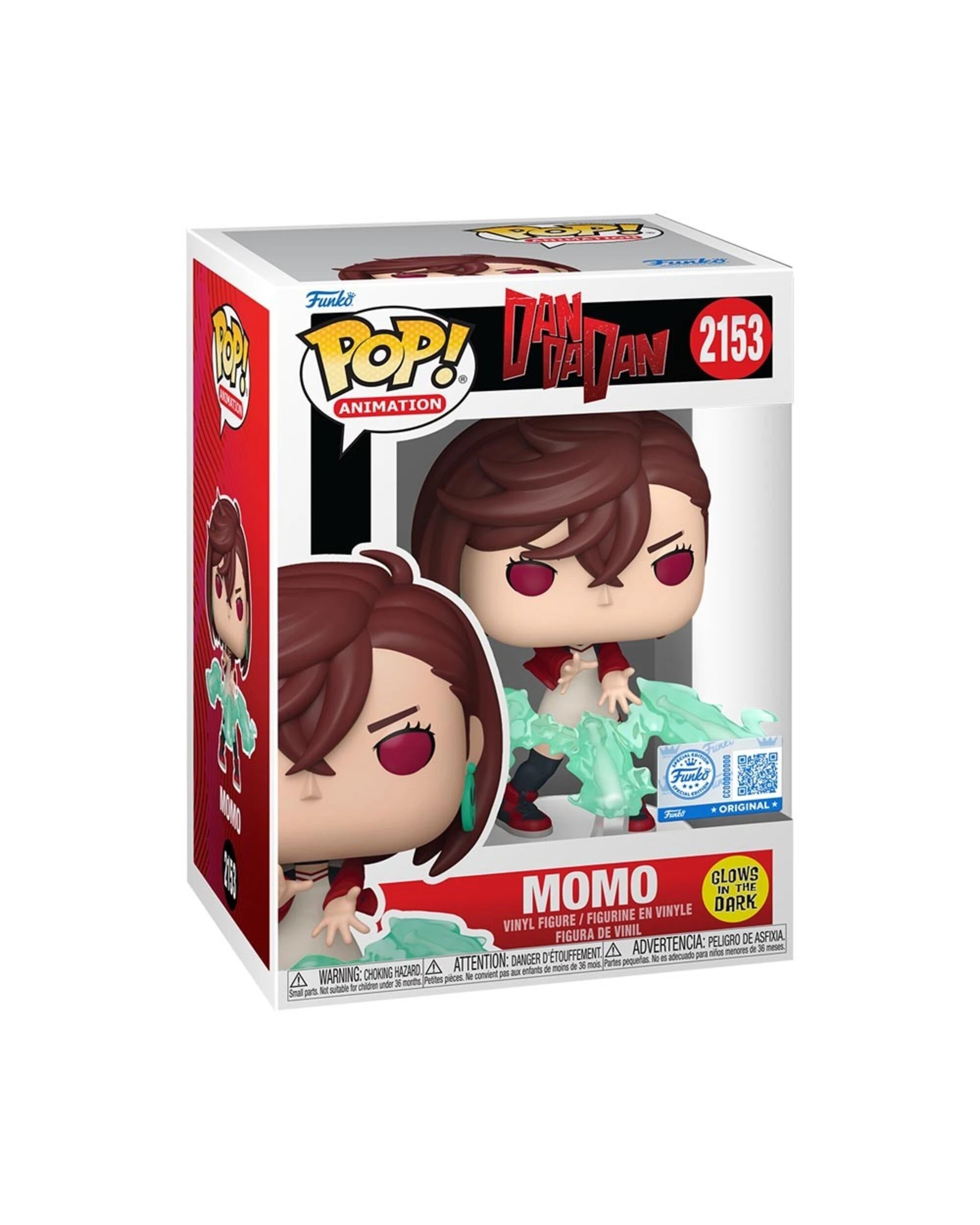 2 Dan Da Dan - Momo (Glow-In-The-Dark) Pop! Vinyl Figure, 2 of 3