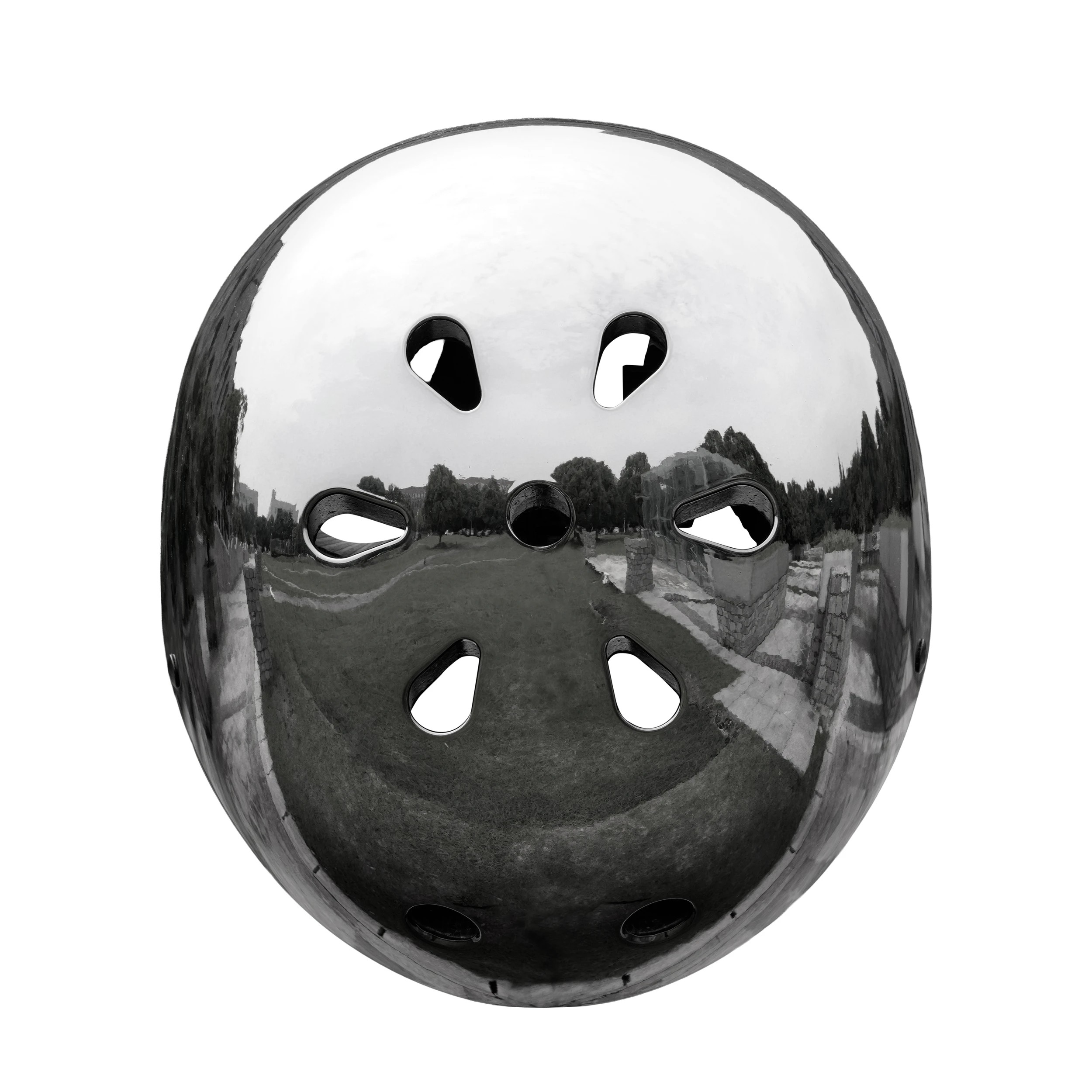 1 Black/Chrome Multi Sport Helmet, 1 of 5