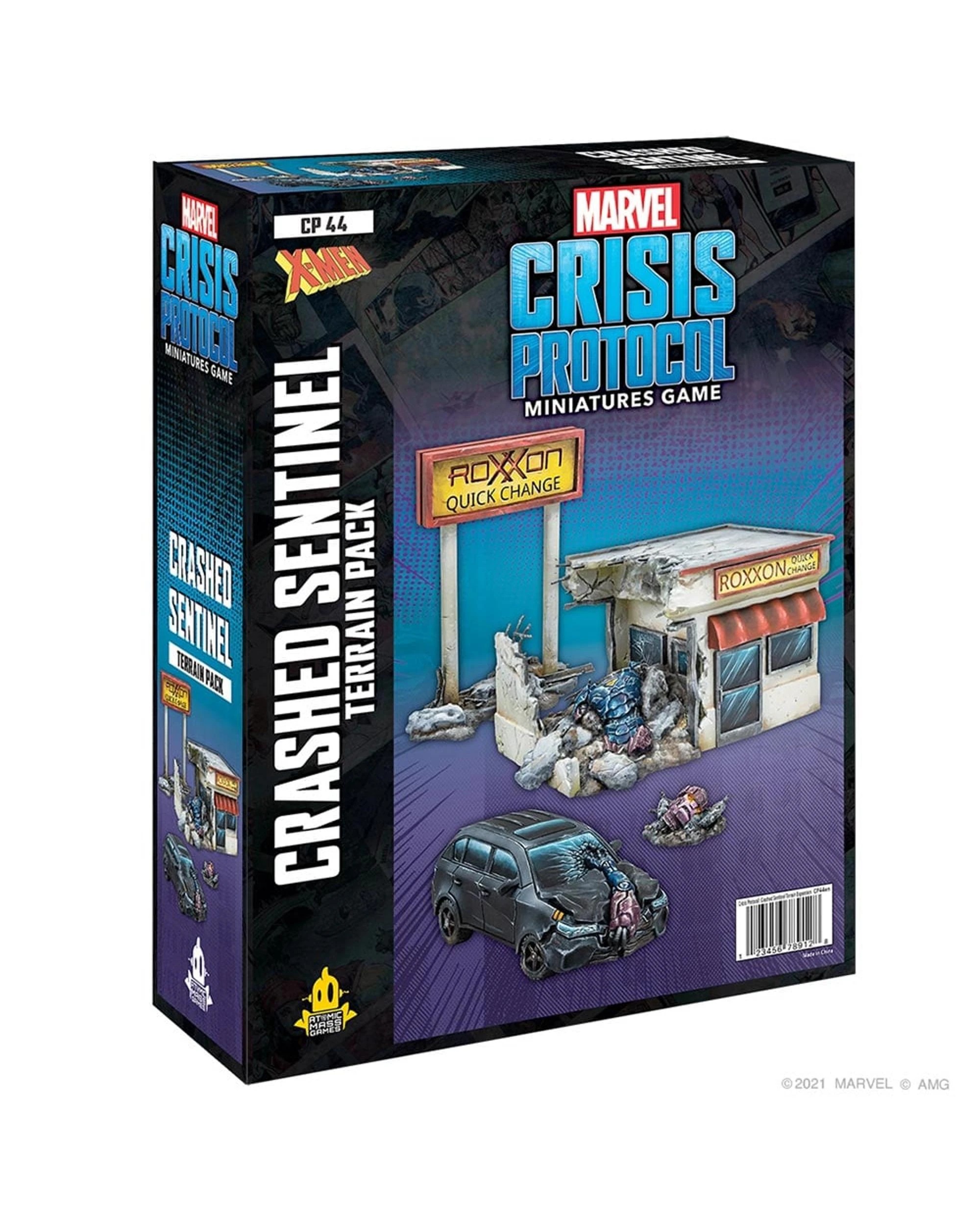 1 Marvel: Crisis Protocol Crashed Sentinel Terrain Pack Miniatures Board Game, 1 of 1
