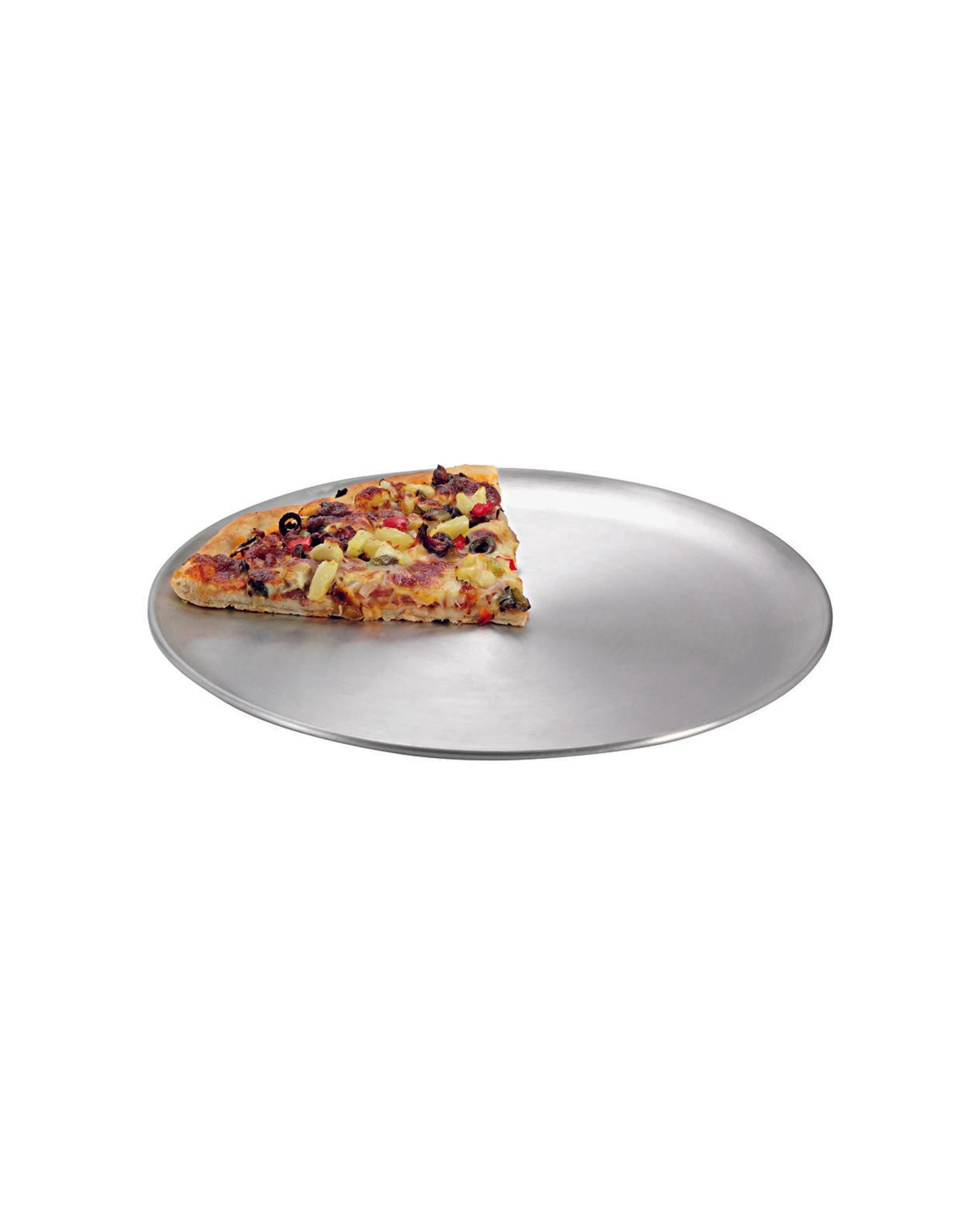 3 Avanti Aluminium Pizza Tray Pan Round 25cm Durable Smooth Even Surface - Silver, 3 of 4