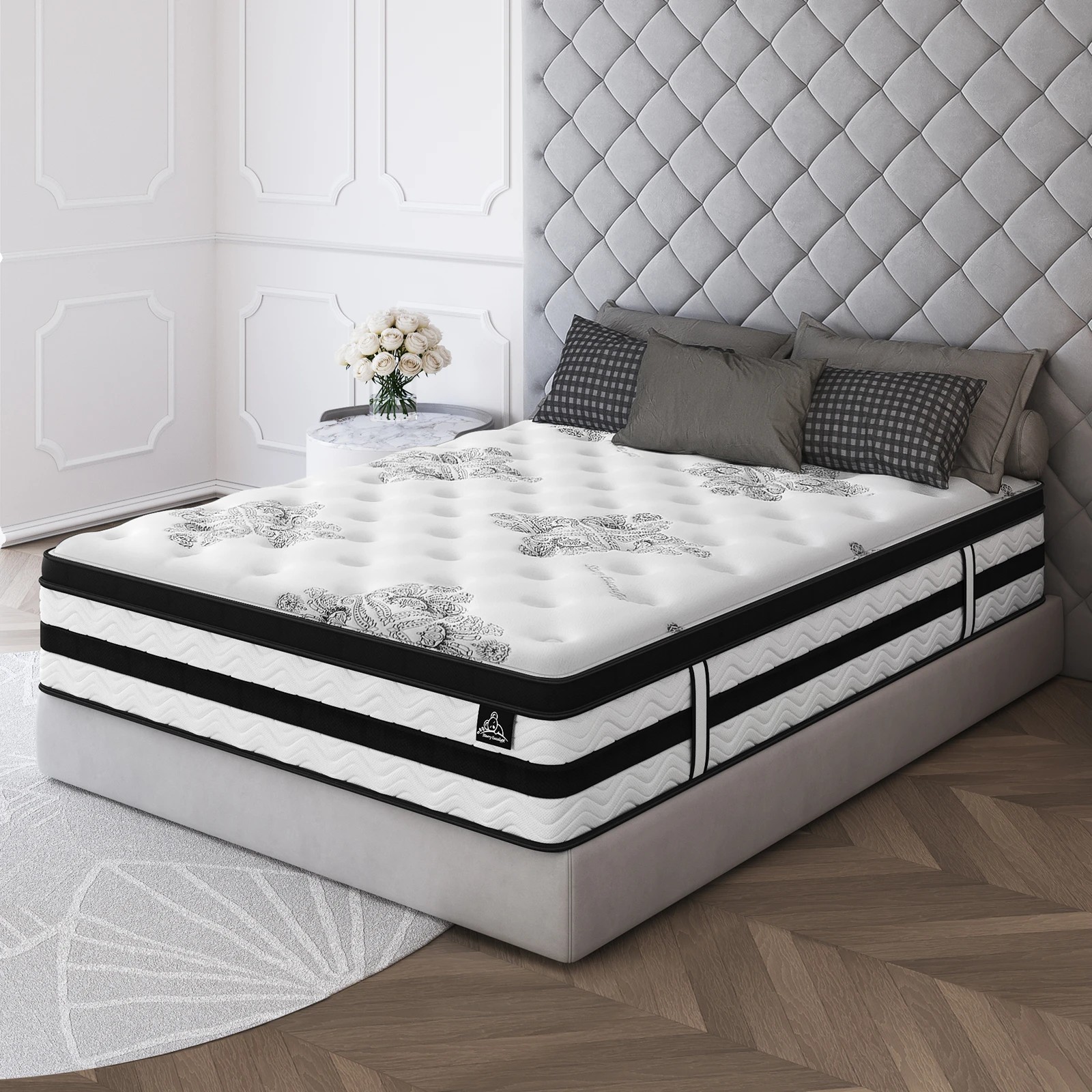 8 Starry Eucalypt Mattress Pocket Spring Latex Euro Top 34cm 5 zone - Double Bed, 8 of 10