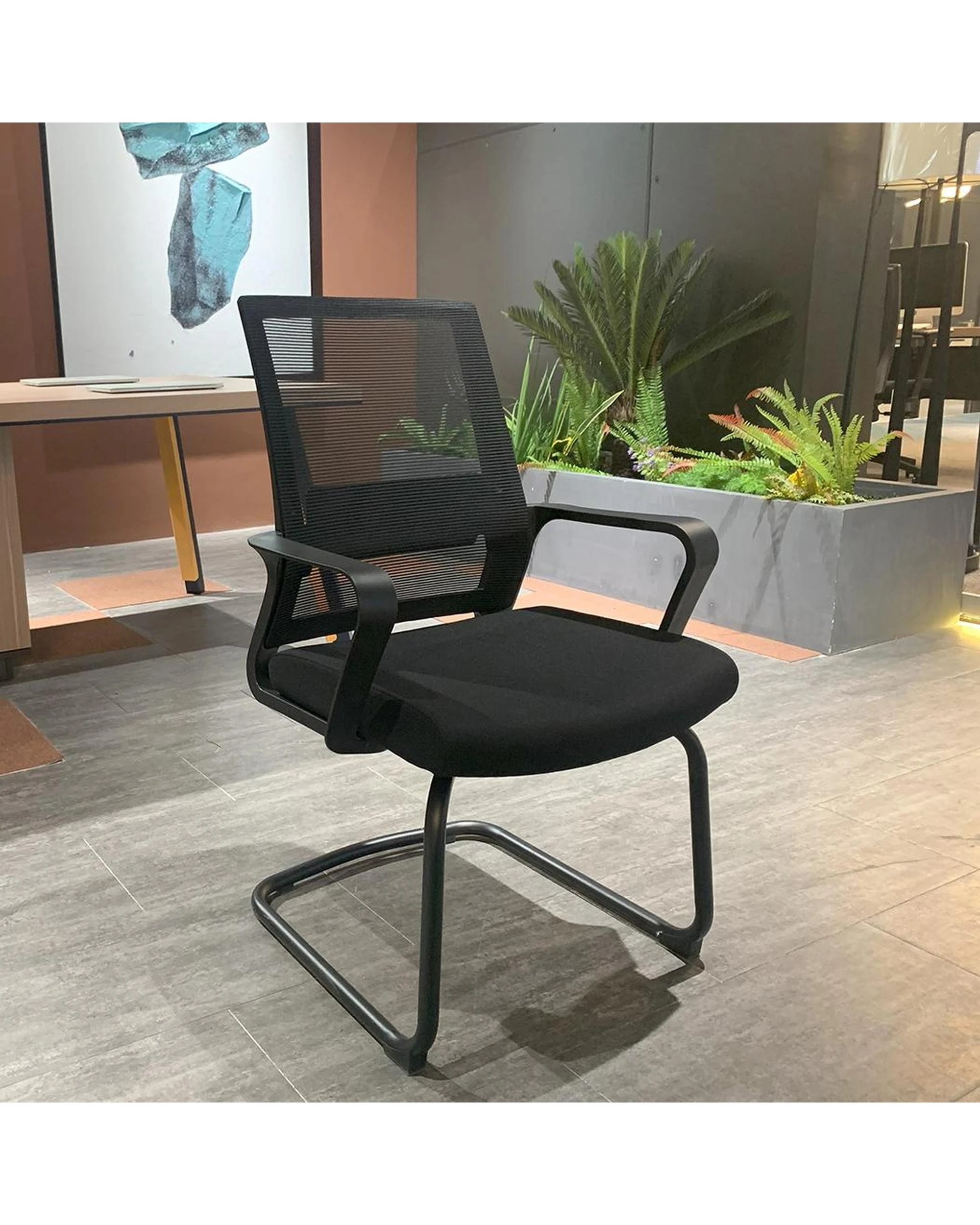 5 Eros Visitor Office Chair Black, 5 of 8