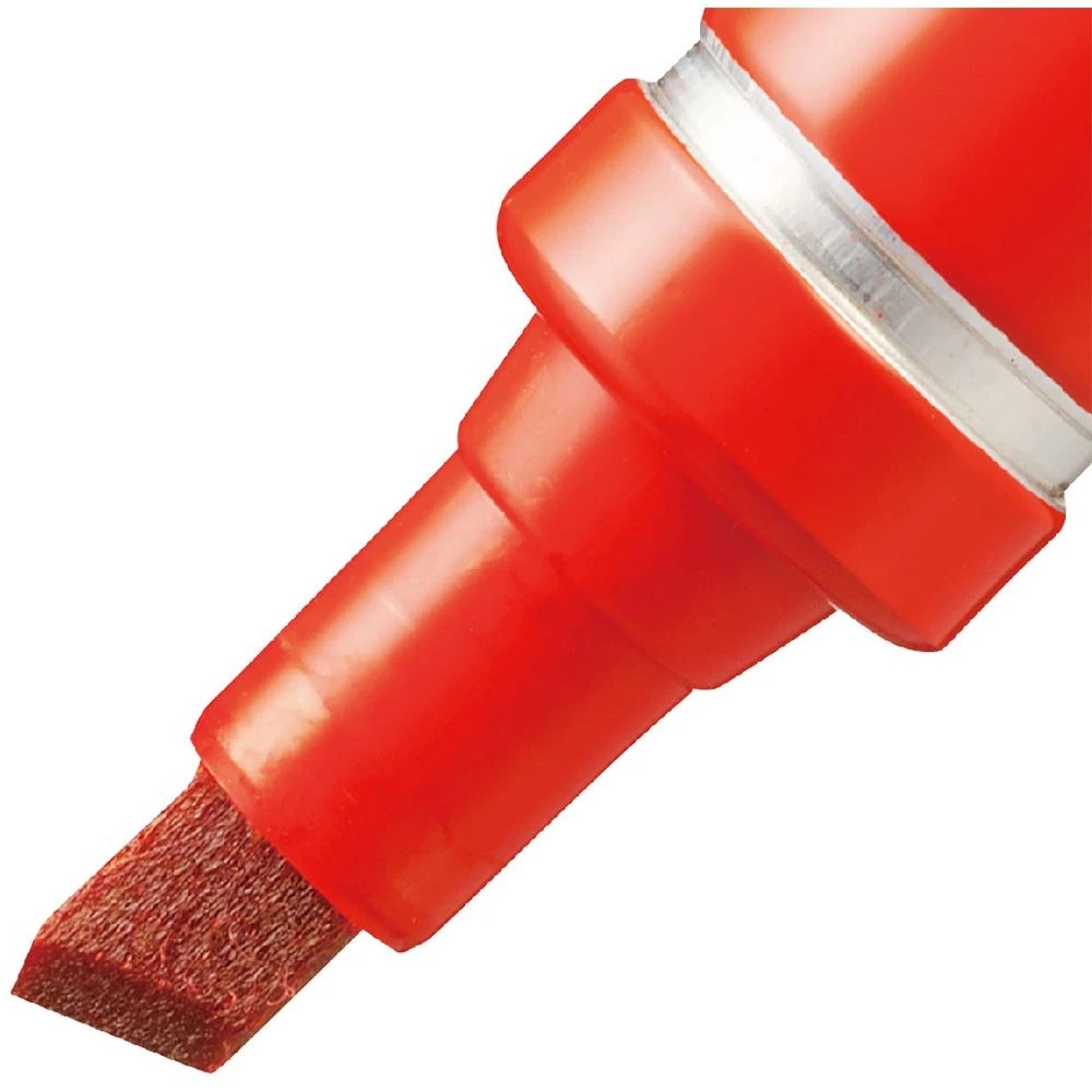 2 Pentel N60 Permanent Marker Chisel Tip Red, 2 of 4