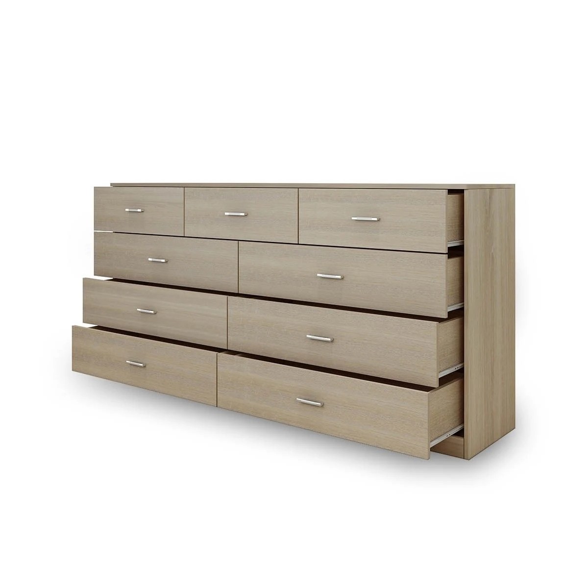 5 Ausway 9 Chest of Drawers Cabinet Sideboard Dresser Bedroom Storage Units Oak, 5 of 7