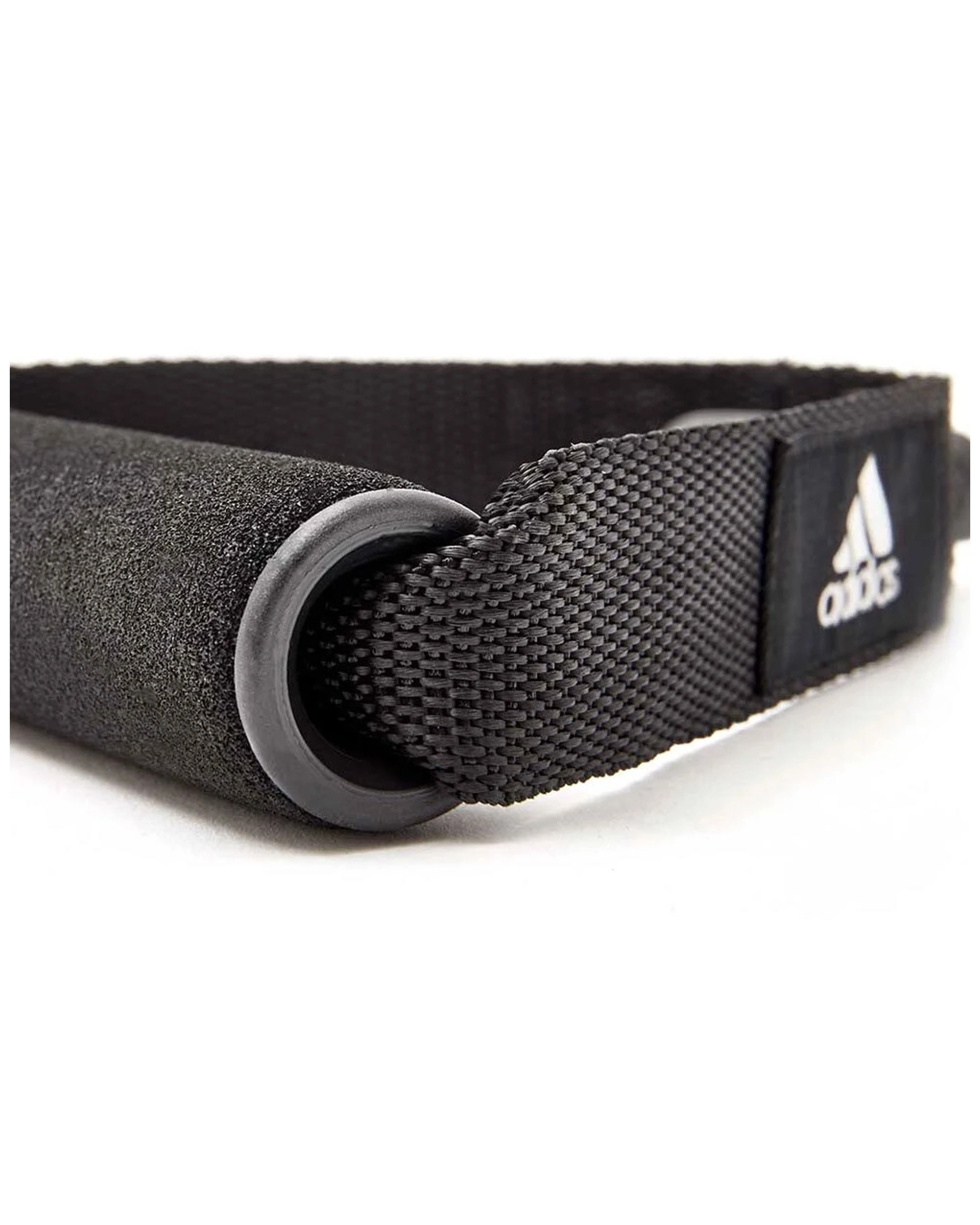 5 Adidas Resistance Tube - Level 3 Comfort Grip Handles Strength And Tone - Grey, 5 of 8