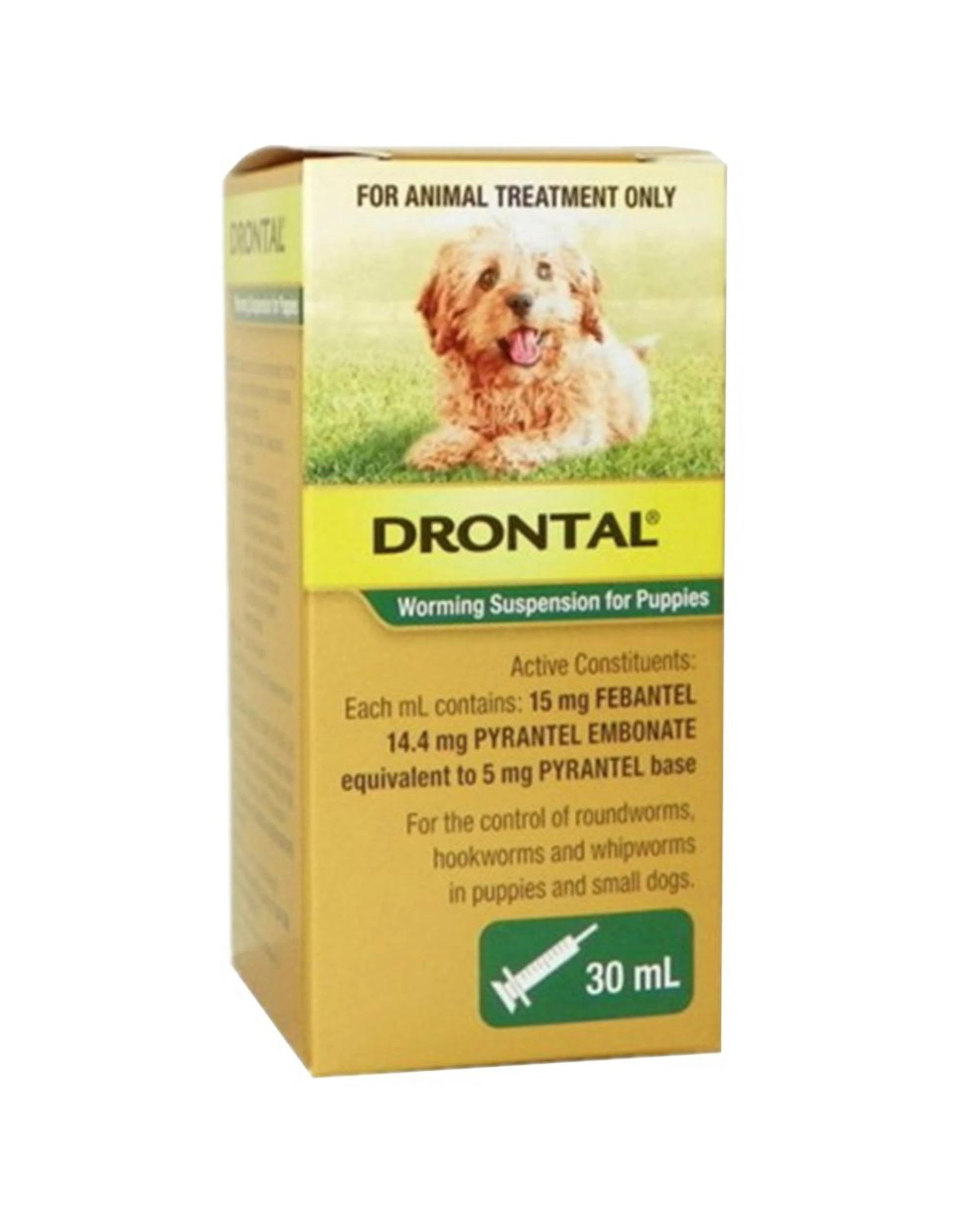 1 Drontal Puppy Small Dog Worming Suspension 30ml, 1 of 2