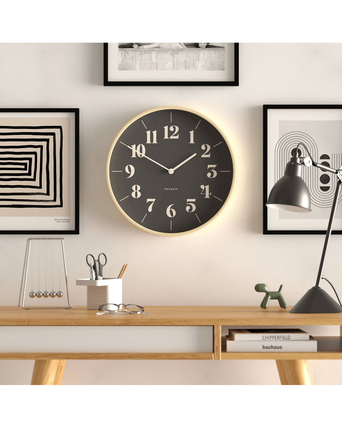 Newgate Mr Clarke Clock Pale Wood Reverse Hopscotch Dial - Natural - Kmart