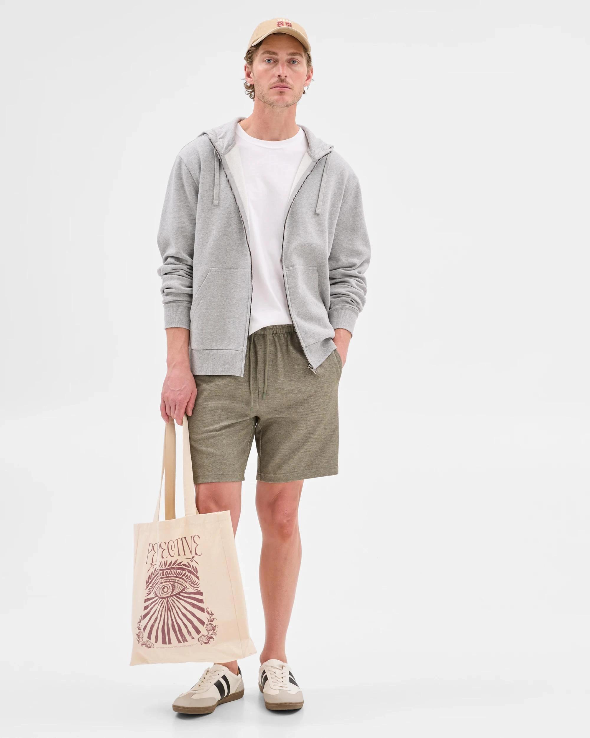 2 Target Textured Fleece Shorts SEA GRASS, 2 of 5