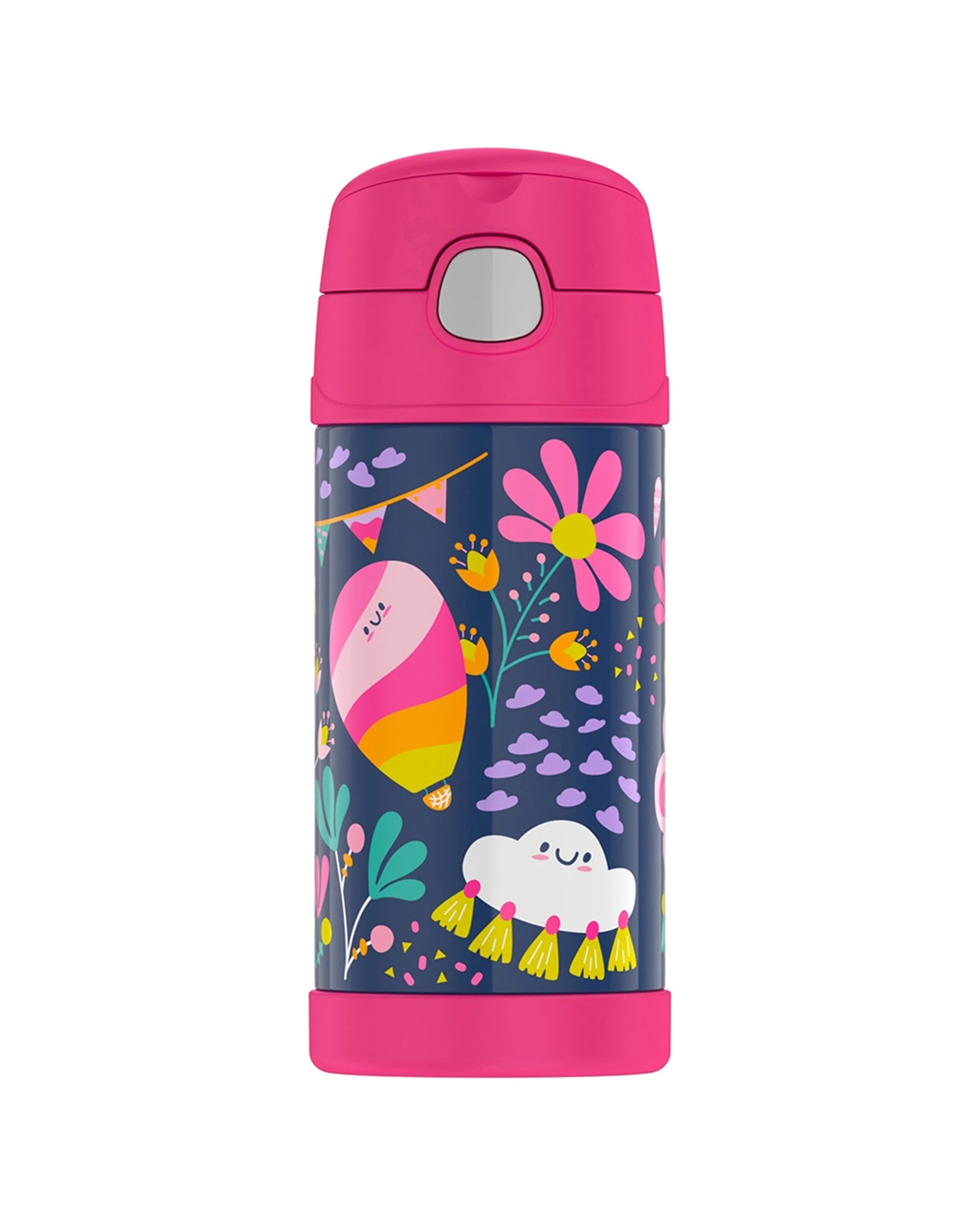 3 Thermos Funtainer Vacuum Insulated Drink Bottle 355ml Kids With Straw 12hr Cold - Blue, 3 of 3