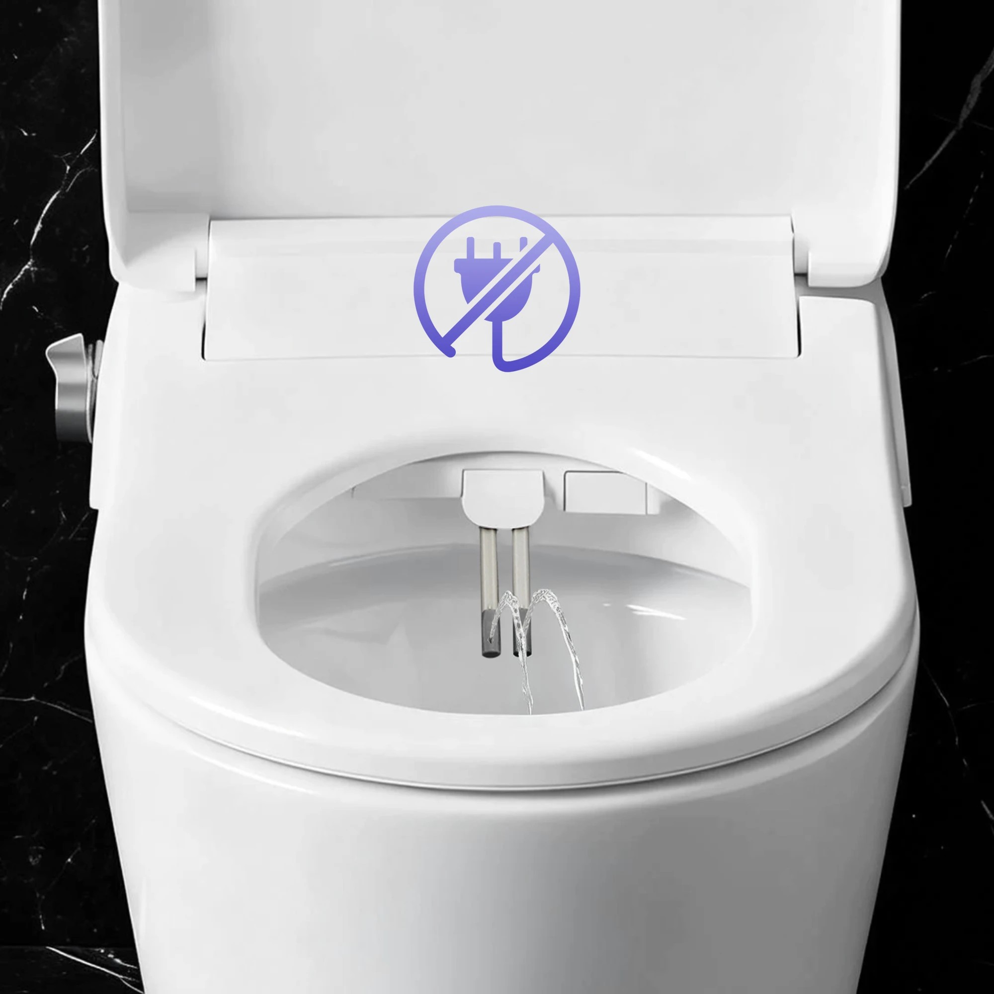 5 Cefito Electric Bidet Toilet Seat Washing Without Power - White, 5 of 9