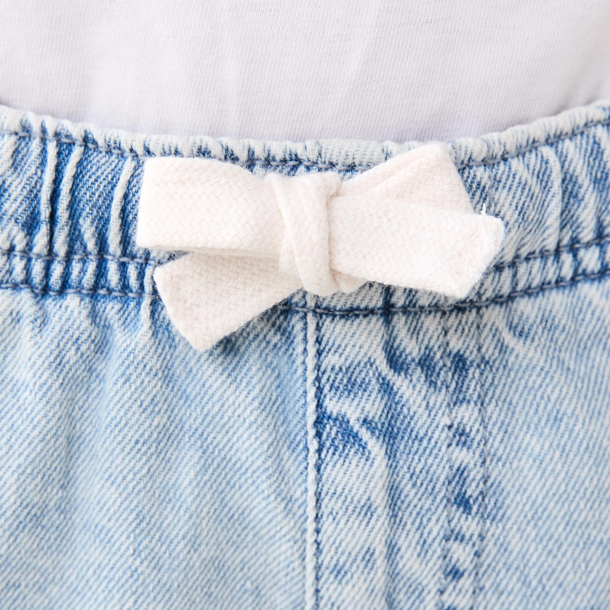3 Cargo Denim Shorts BLEACH WASH, 3 of 7