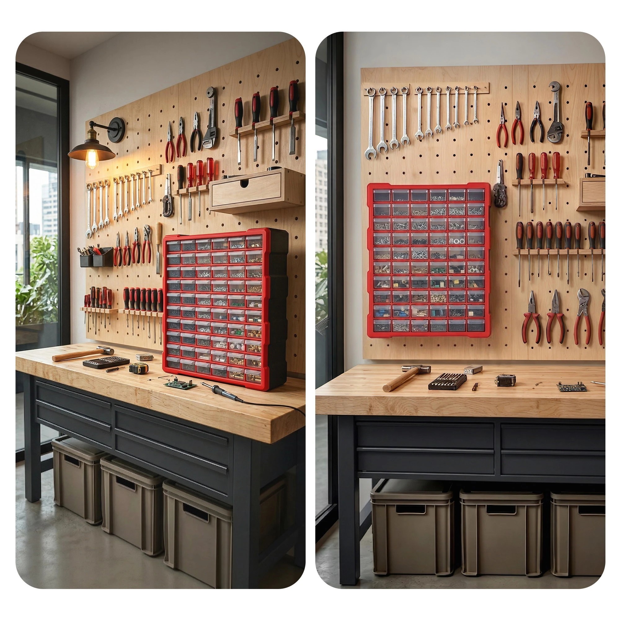 8 Giantz 60-Drawer Tool Storage Cabinet, Anti-Drop Hardware Organizer Storage Box - Multi, 8 of 9