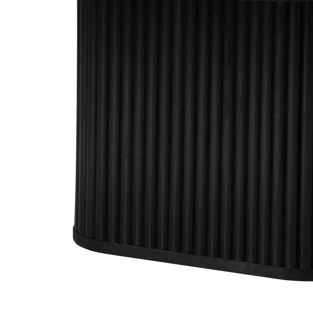 9 Oikiture Coffee Table Side End Tables Sofa Desk Round Wooden
 - Black, 9 of 10