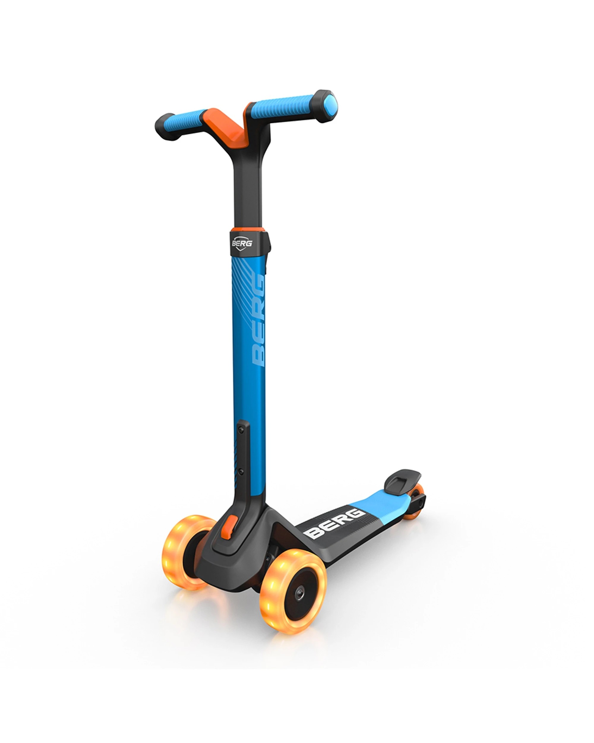 1 BERG Nexo Foldable Kids Scooter With Lights - Three Wheel - Age 2 Plus
 - blue, 1 of 3