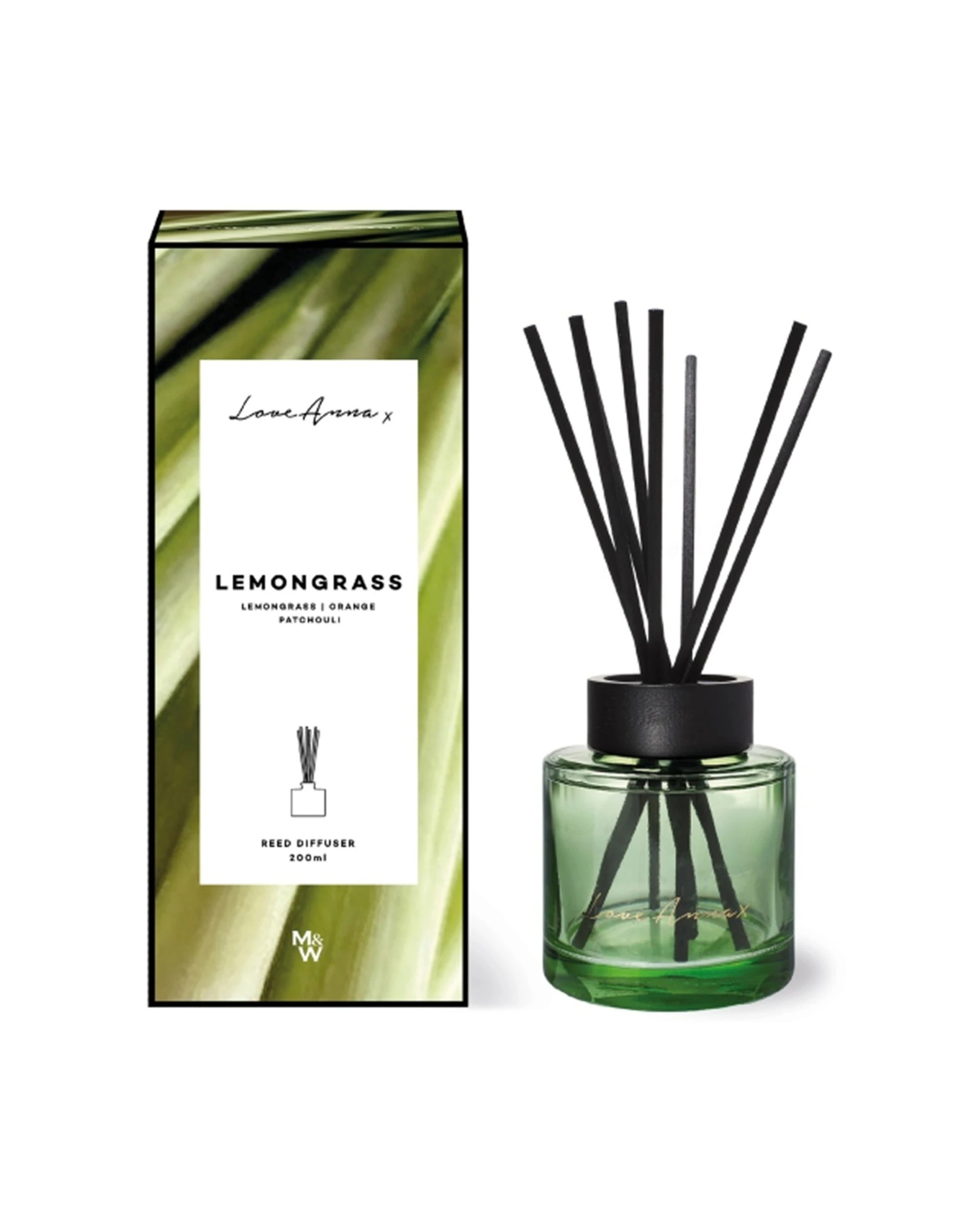 1 Love Anna X Kitchen Delights Reed Diffuser Lemongrass Home Fragrance 200ml - Clear, 1 of 3