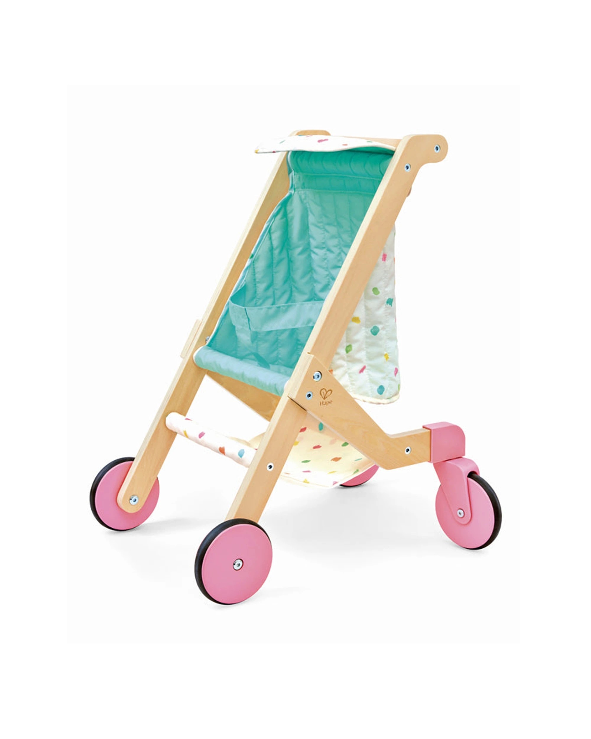 1 Hape Sweet Walks Doll Stroller Kids Wooden Pretend Play Toy With Removable Fabric Seat - Multi, 1 of 3