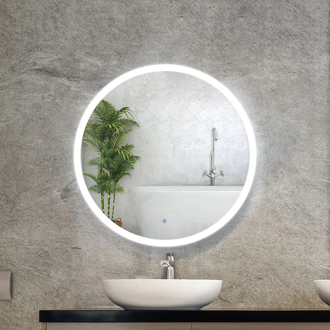6 Embellir Wall Mirror 70cm with Led light Makeup Home Decor Bathroom Round Vanity - Multi, 6 of 6