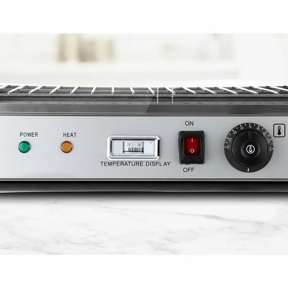 6 Devanti Commercial Food Warmer Hot Display Showcase Cabinet 54cm - Silver, 6 of 8