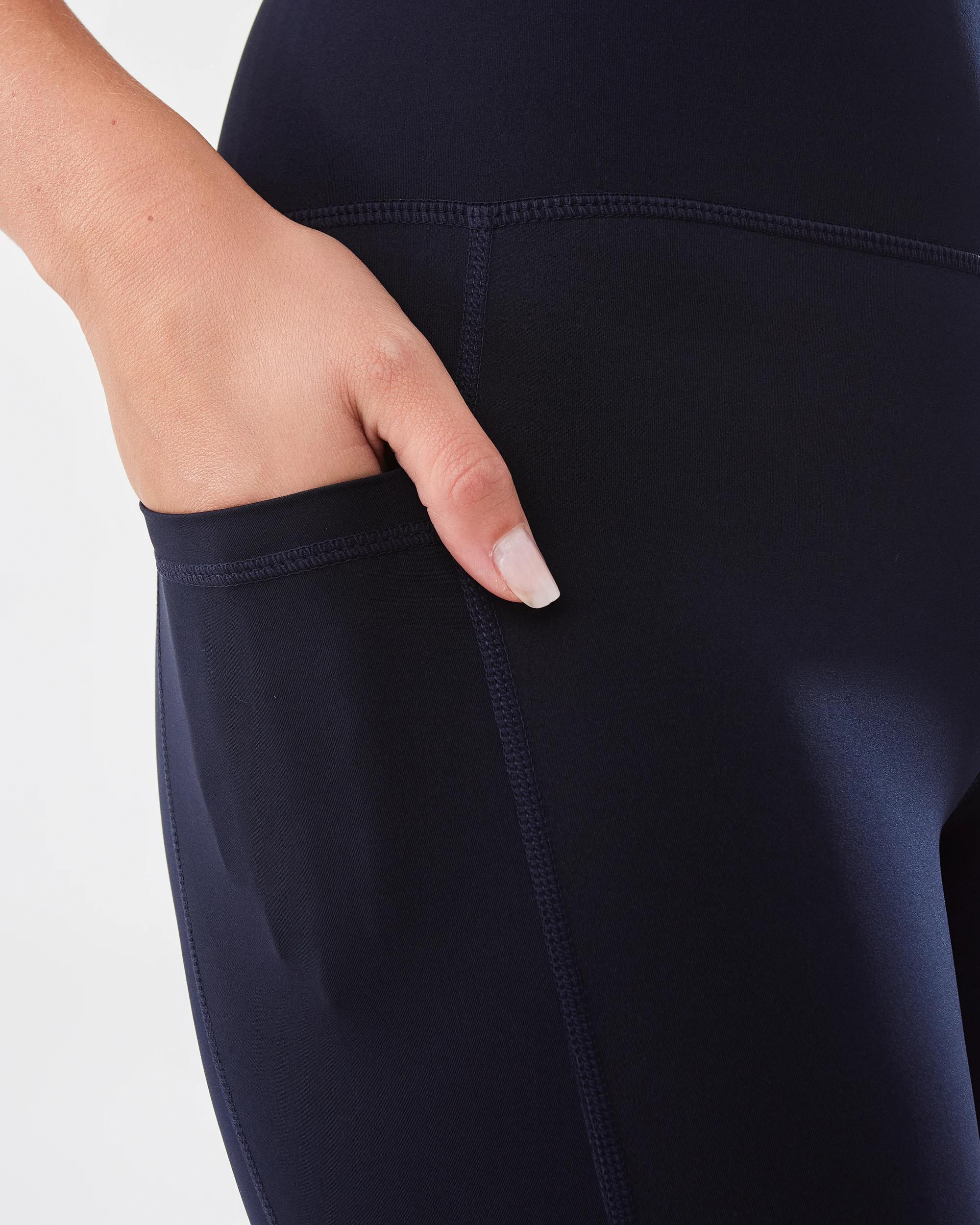 5 Active Womens Crop Training Leggings SKY CAPTAIN, 5 of 6