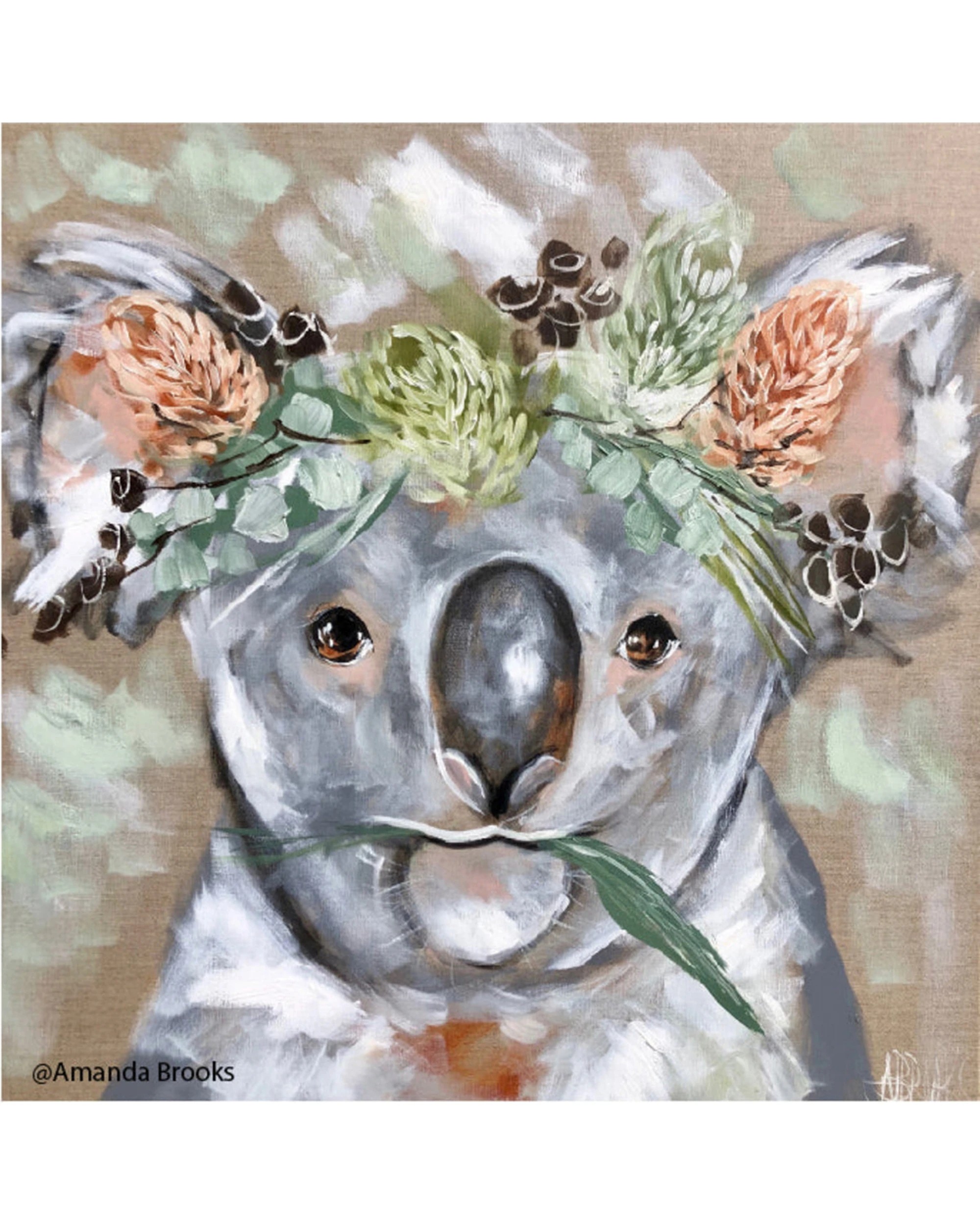 1 Lilli Rock Koala Trivet Dolomite Stone Cork Square 20x20cm - Multi, 1 of 1