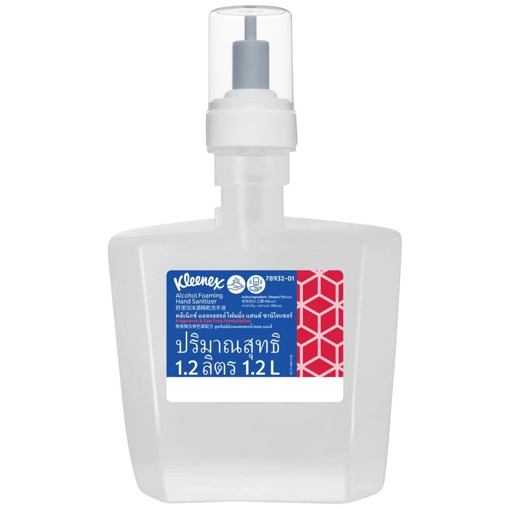 3 Kleenex Alcohol Foaming Hand Sanitiser 1200mL Cartridge 2 Pk, 3 of 4