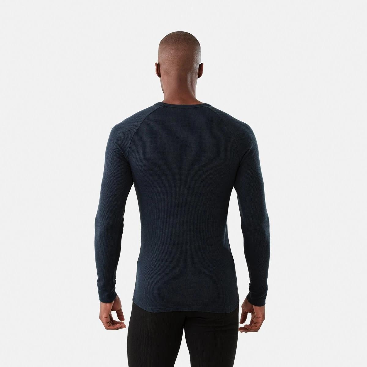 3 Long Sleeve Mini Waffle Thermal Top Bluenights, 3 of 5