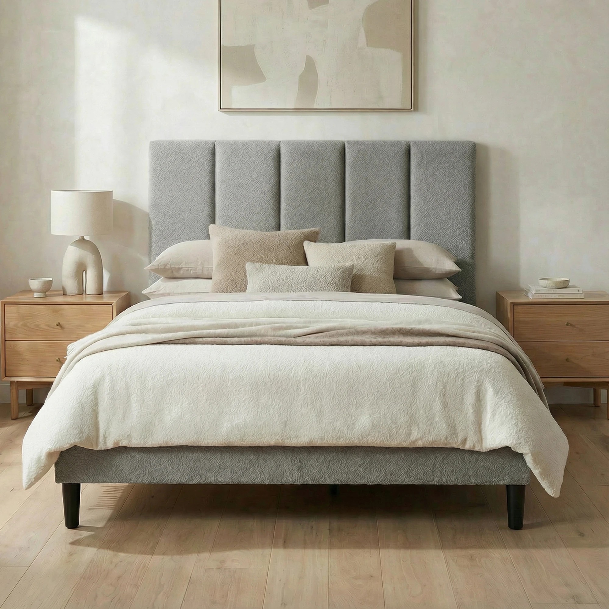 4 Milano Décor Quick & Easy Tool-Free Bed Frame Single - Grey, 4 of 6