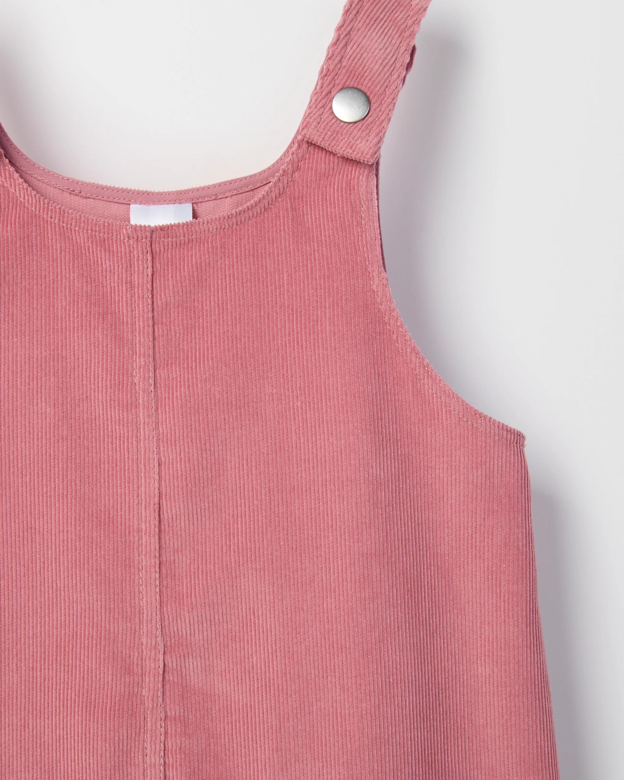 2 Target Kids Australian Cotton Corduroy Pinafore Dress PINK, 2 of 4