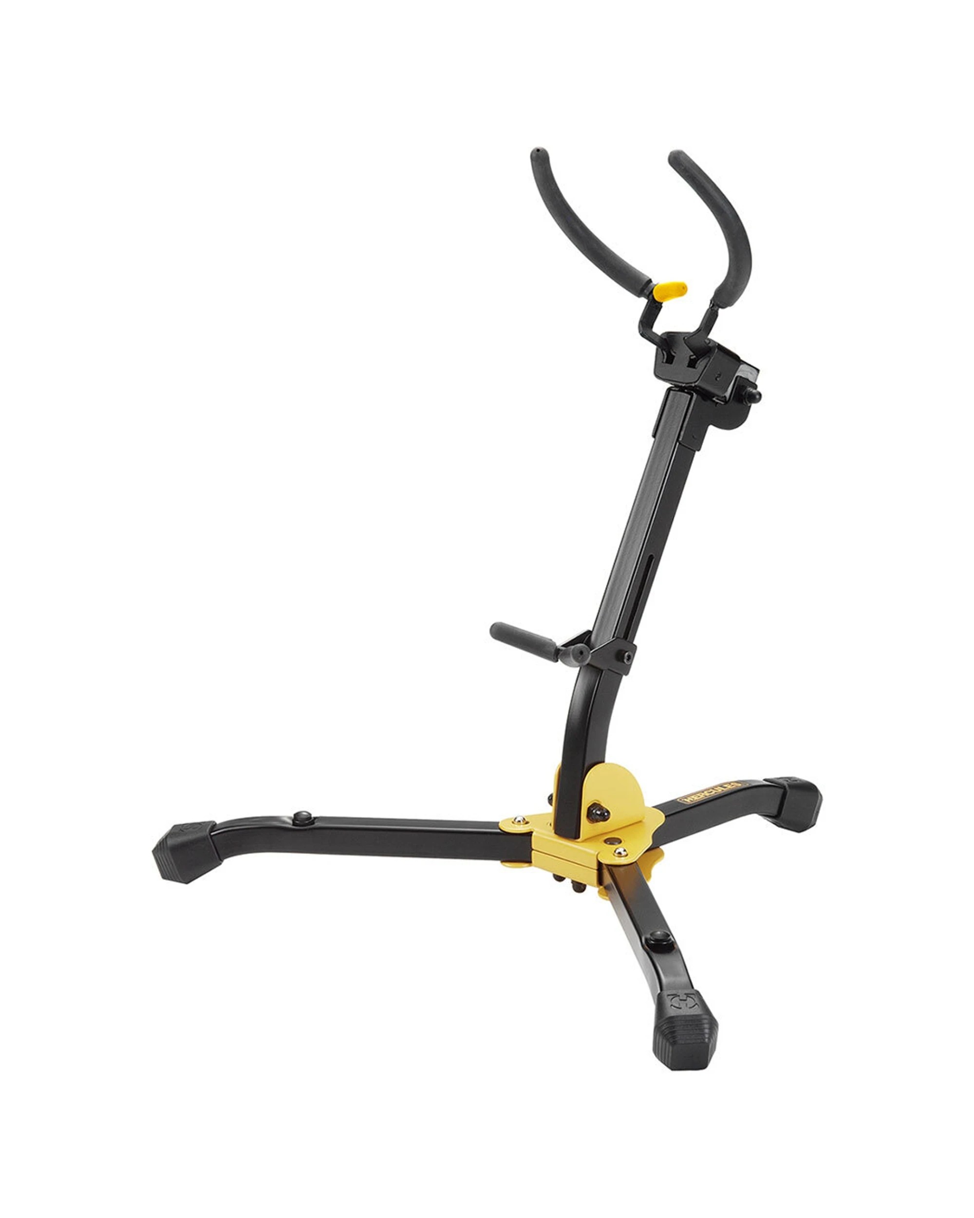 1 Hercules Auto Grip System Portable Stand Holder With Bag For Alto & Tenor Saxophone - Plain, 1 of 3