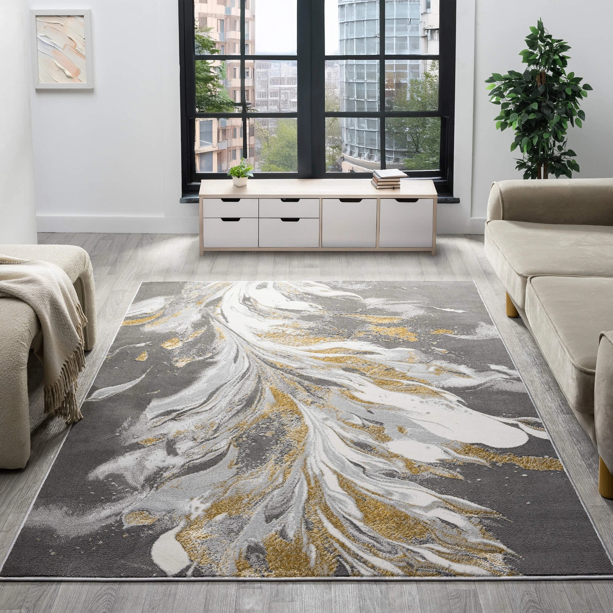 2 La Grace Home Weston Premium Rug - 300x400cm - Slate, 2 of 10