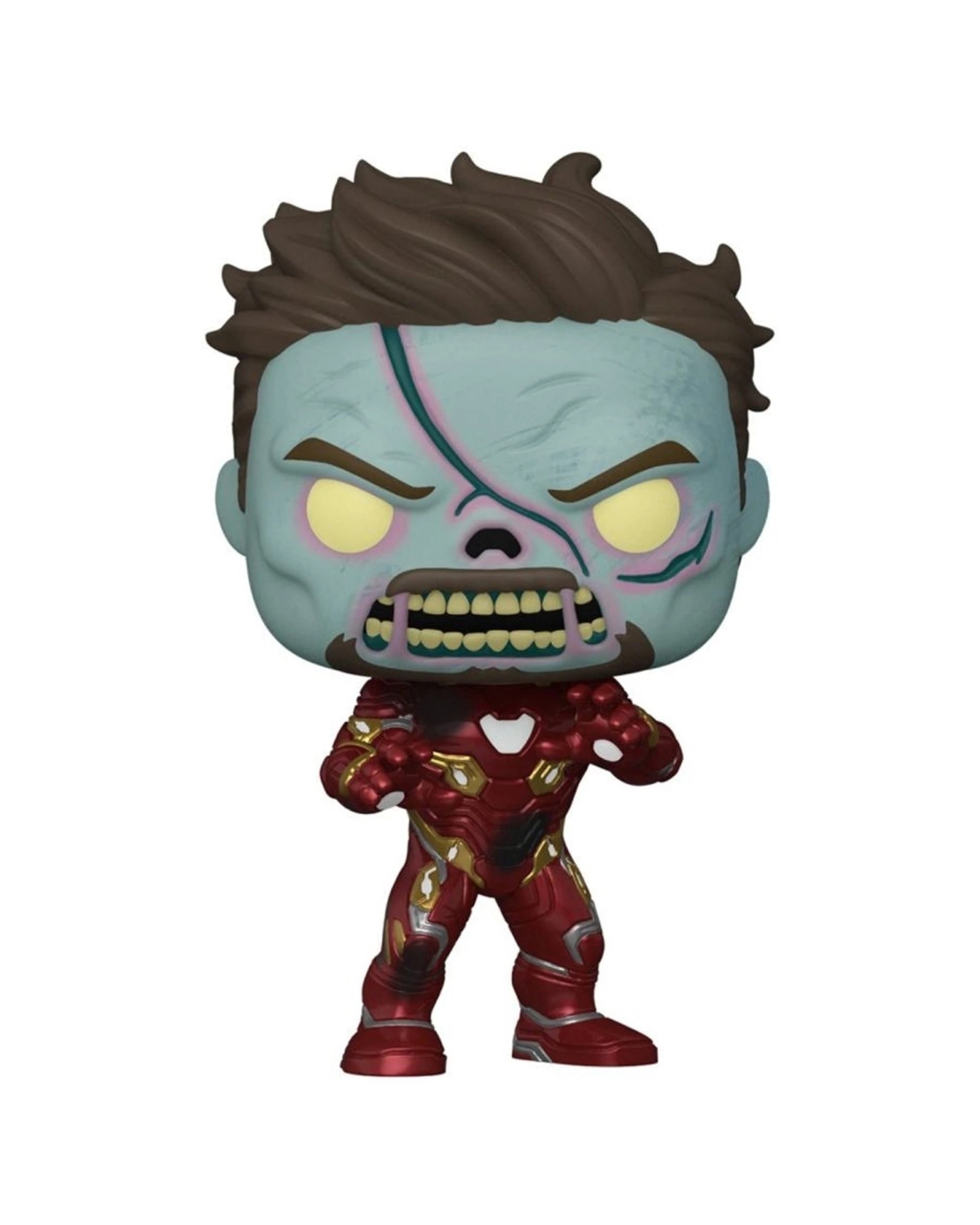 1 Pop Vinyl Figurine What If - Zombie Iron Man - 10cm Vinyl Figure Collectible - Multi, 1 of 3