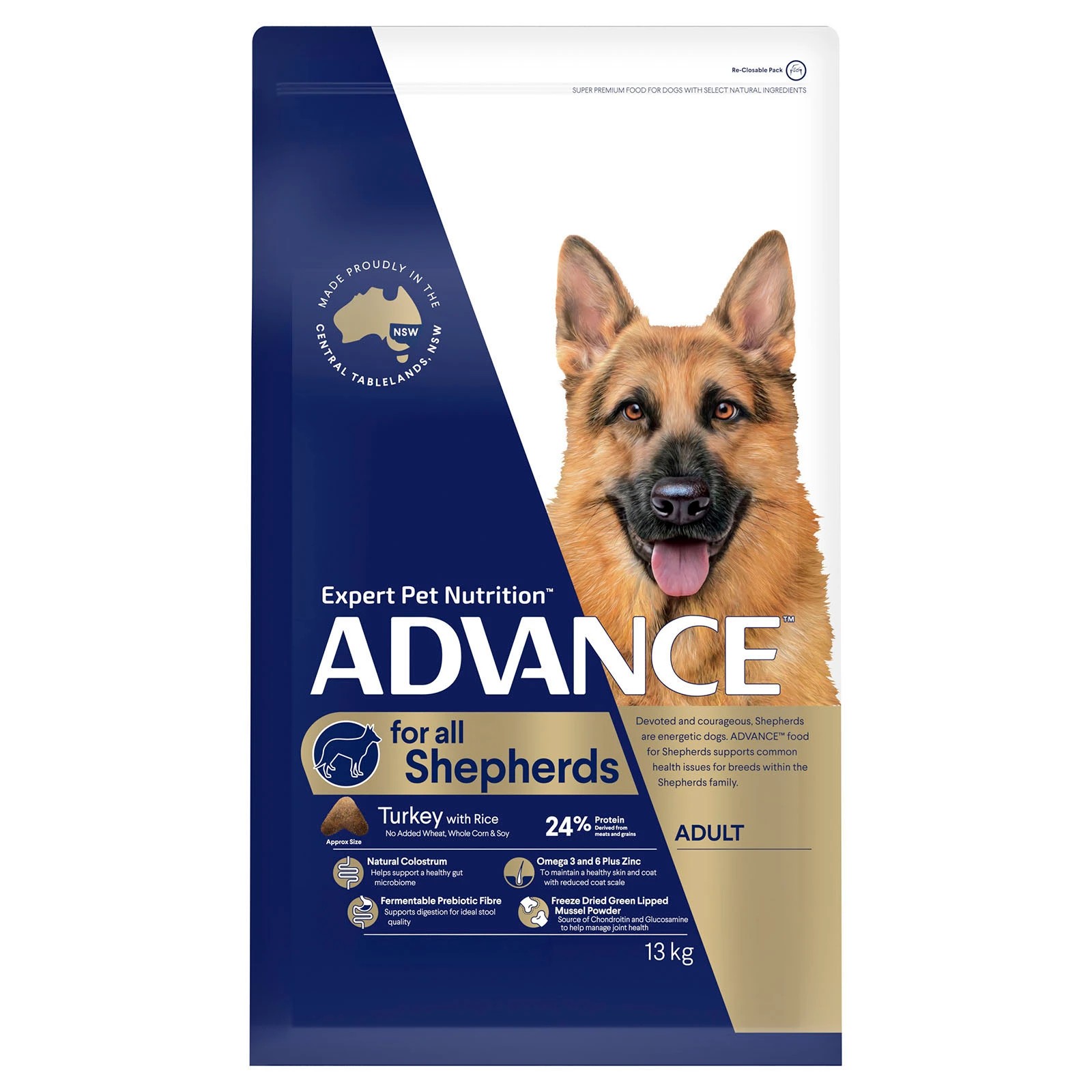 1 Advance Adult Shepherd Dry Dog Food 13kg, 1 of 1