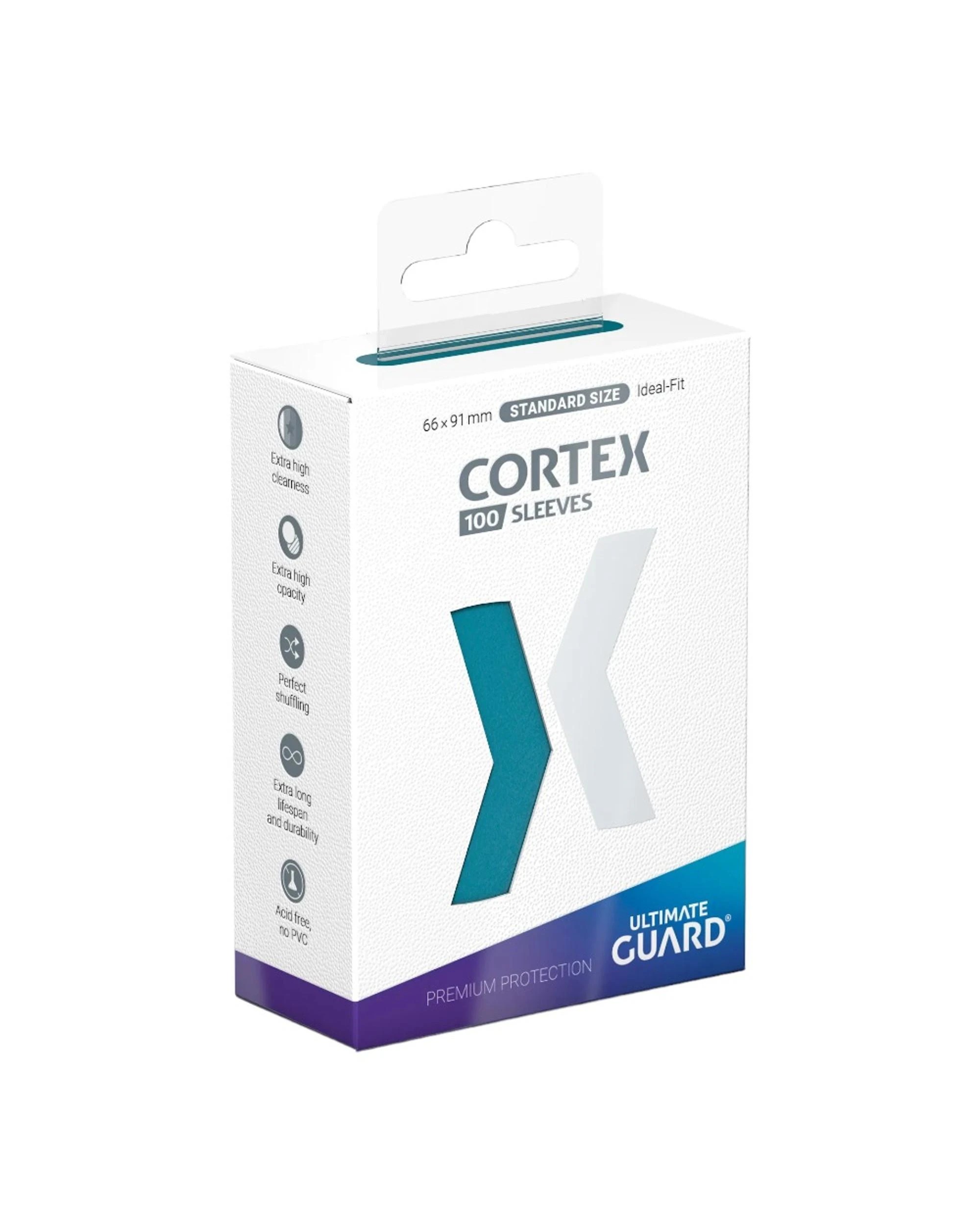 1 Ultimate Guard Cortex Standard Sleeves 100 Pack - Petrol, 1 of 2