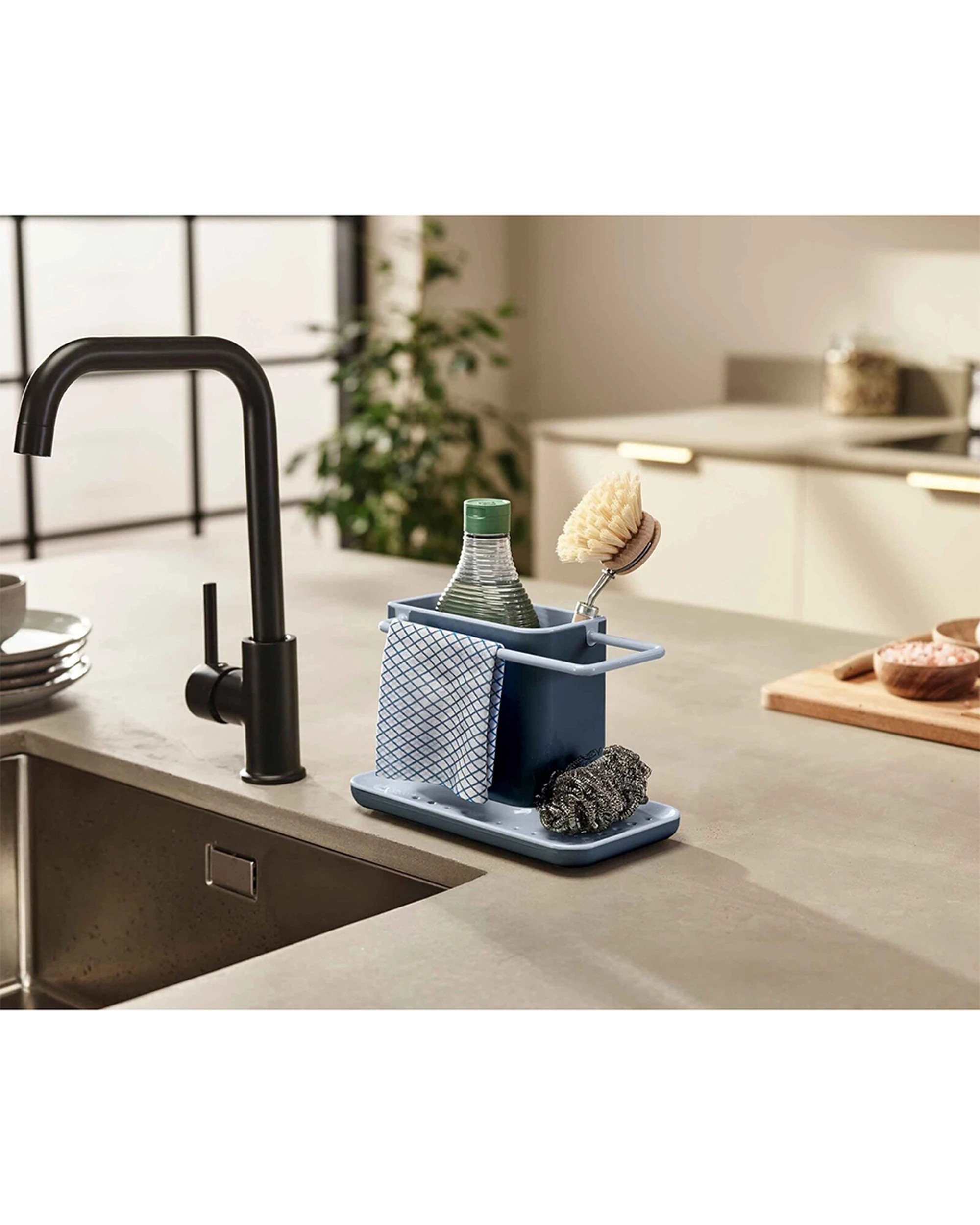 2 Joseph Joseph Kitchen 21cm Sink Organiser Caddy Practical Storage - Multi, 2 of 4