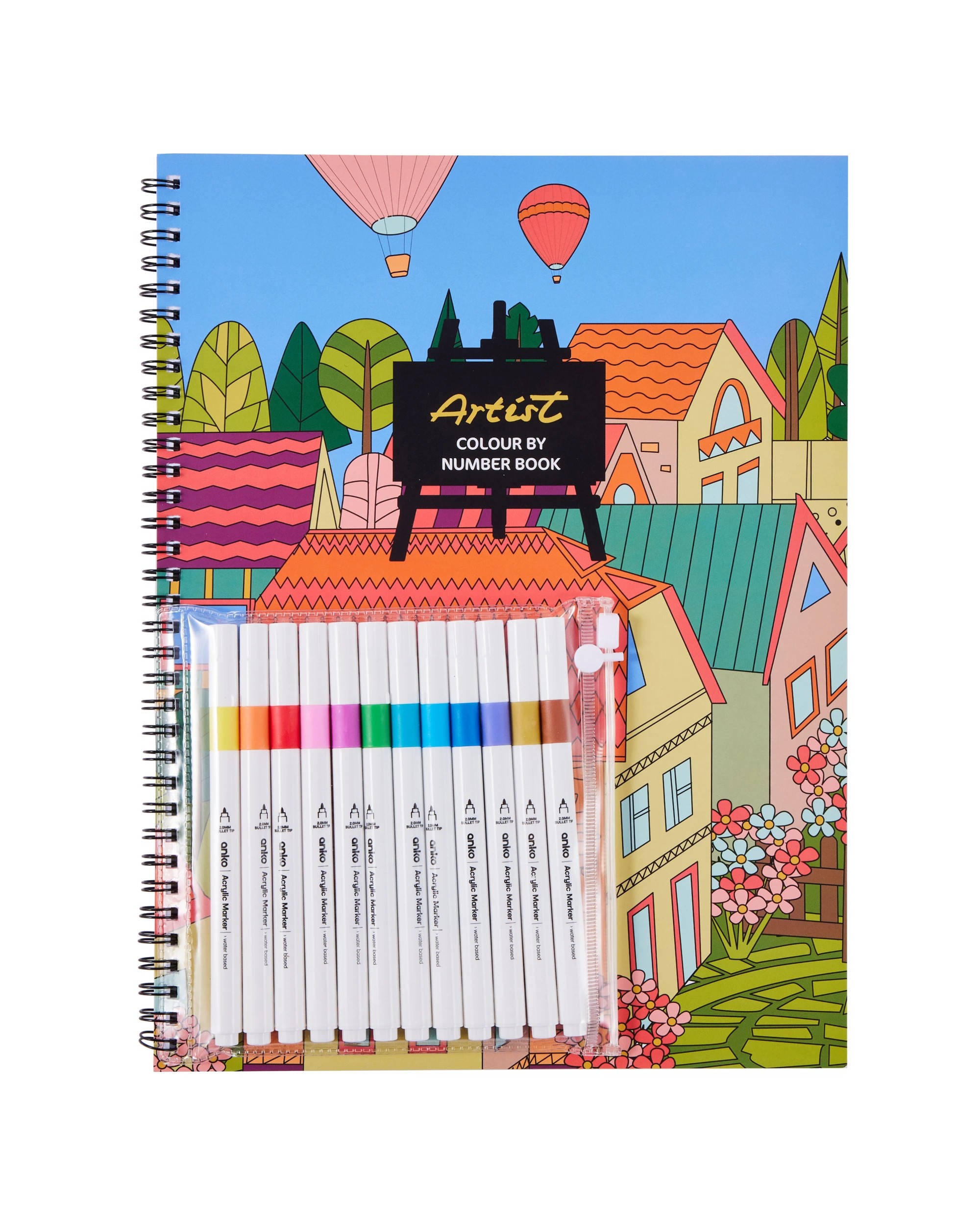 1 Colour By Number Set - Landscape, 1 of 6