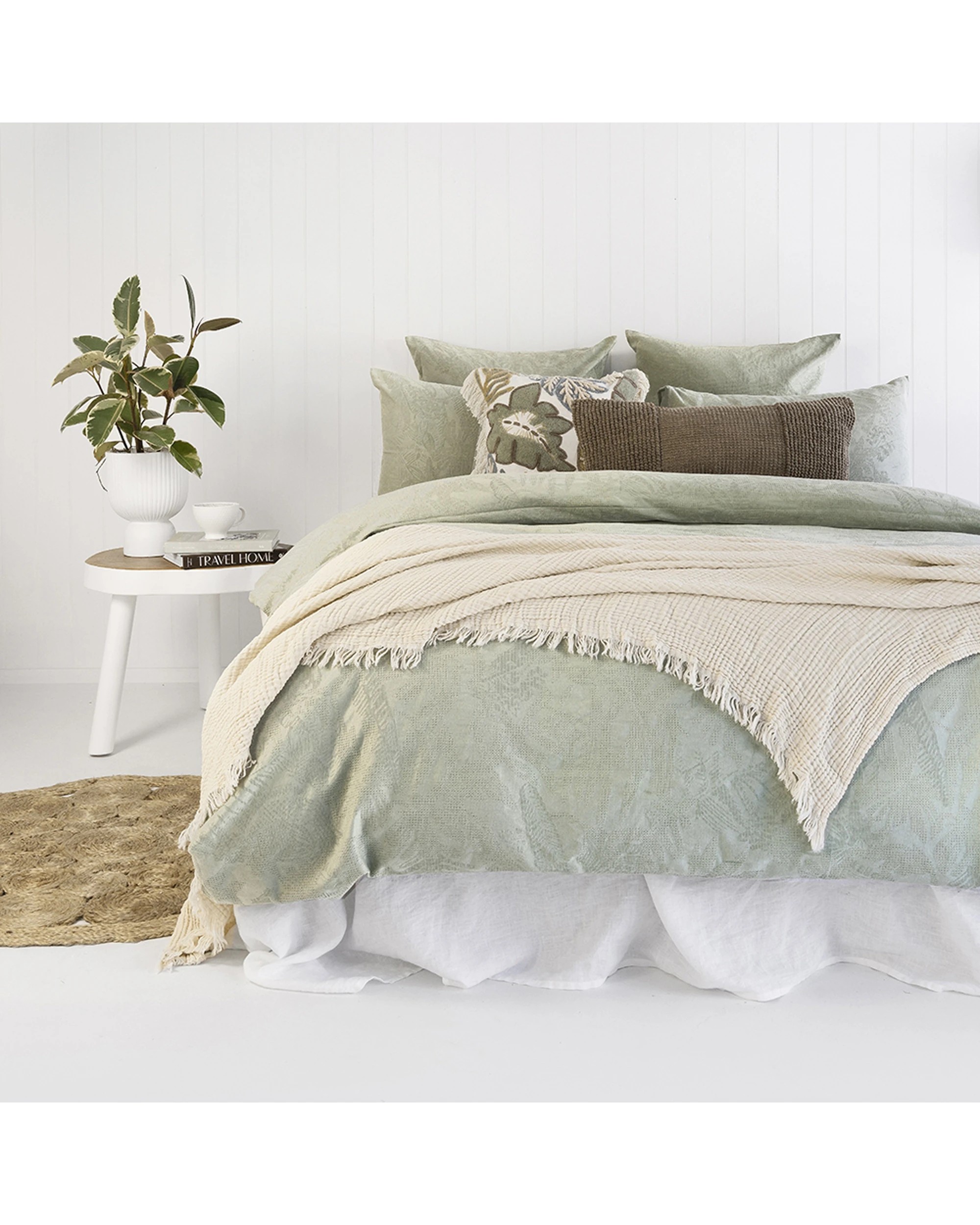 5 Bambury Decorative Rhodes Rectangle Cushion Almond Cotton Woven - Beige, 5 of 5