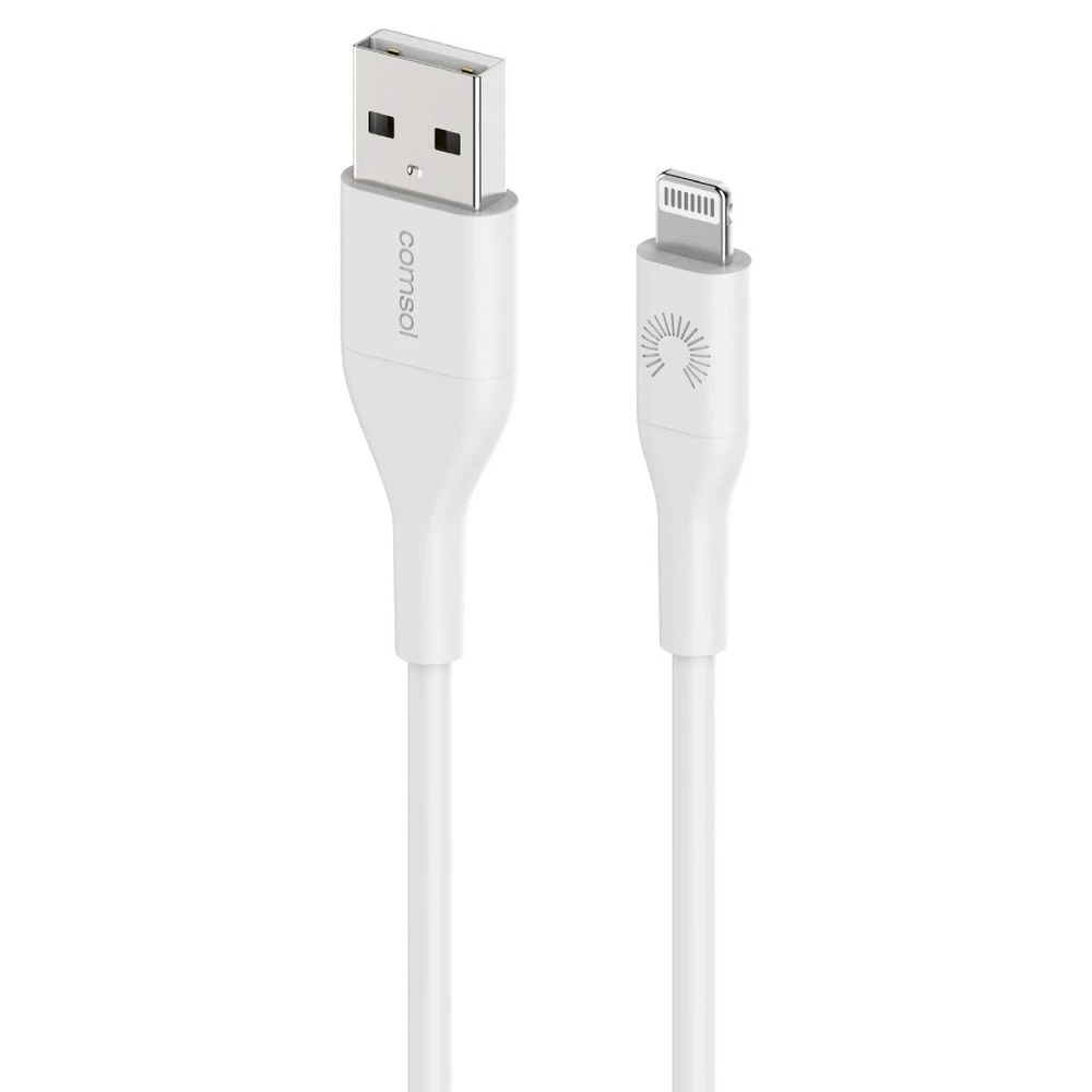 2 Comsol 1.2m USB-A to Lightning Cable White, 2 of 5